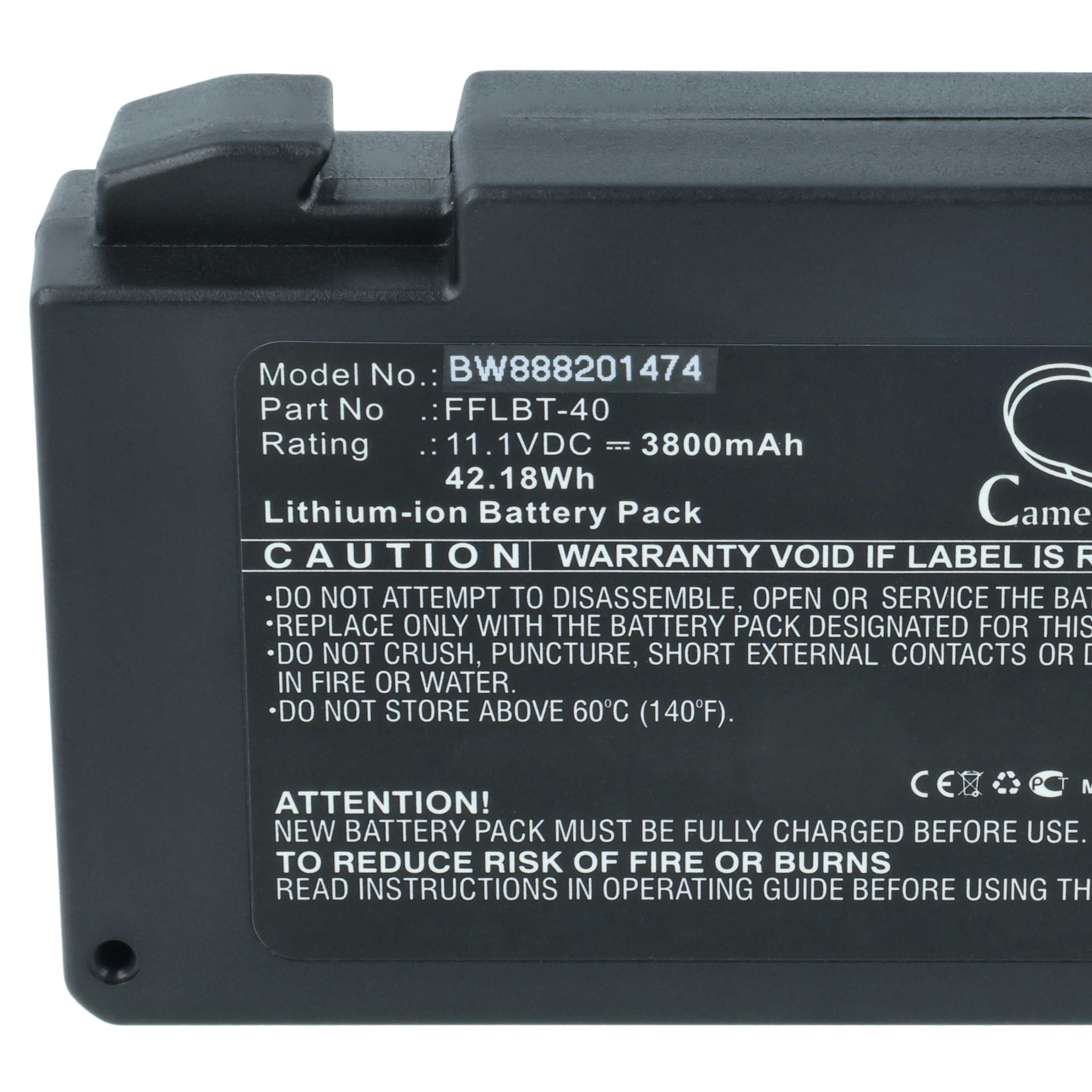 Fusion Splicer Battery replaces INNO FFLBT-40 - 3800 mAh 11.1 V Li-Ion