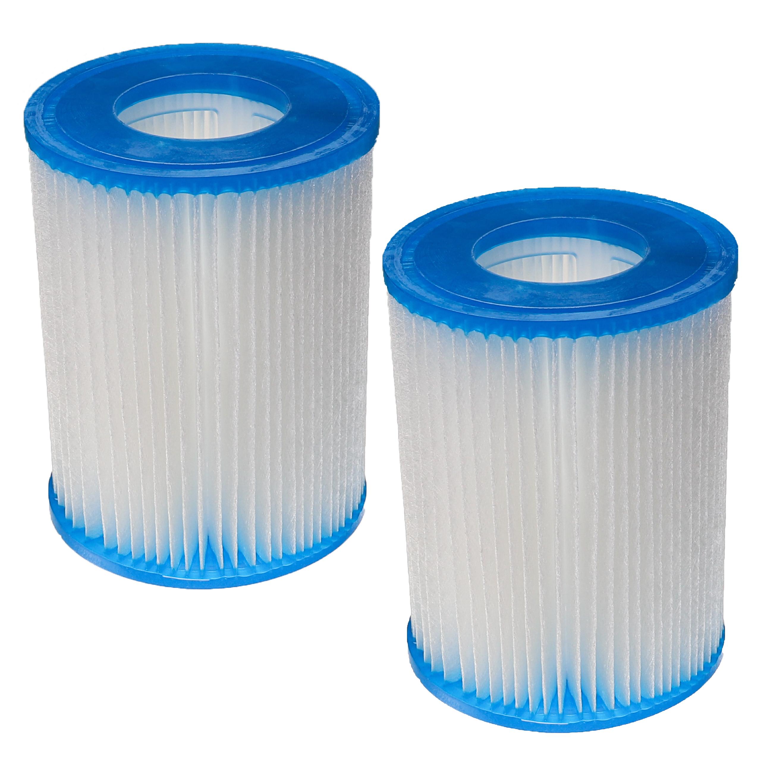 2x Filtres à eau remplace Bestway FD2137, Typ II pour piscine, pompe de filtration Bestway - Cartouche filtre