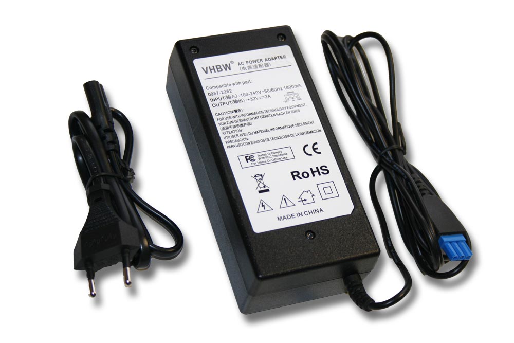 Mains Power Adapter replaces HP 0957-2093, 0957-2262 for Printer - 200 cm