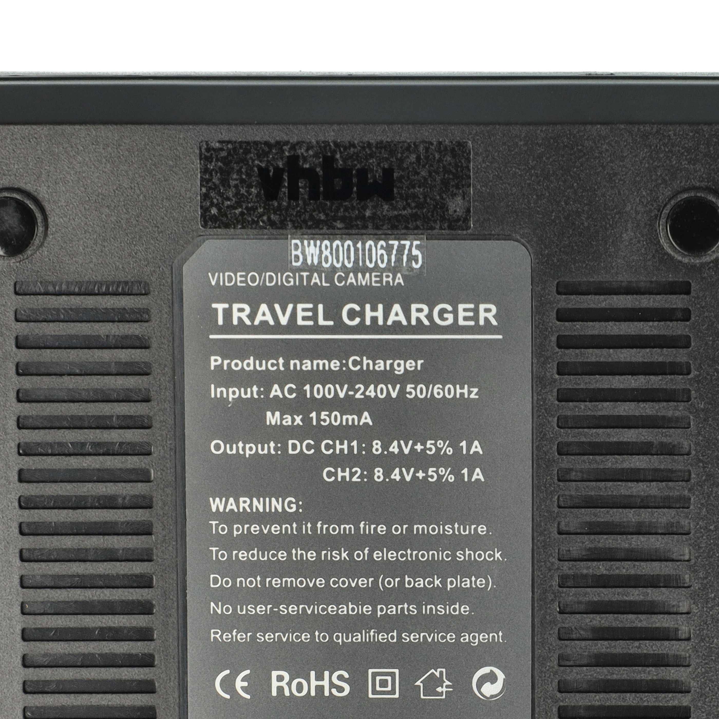 Battery Charger suitable for PowerShot G10 Camera etc. - 0.5 / 0.9 A, 4.2/8.4 V