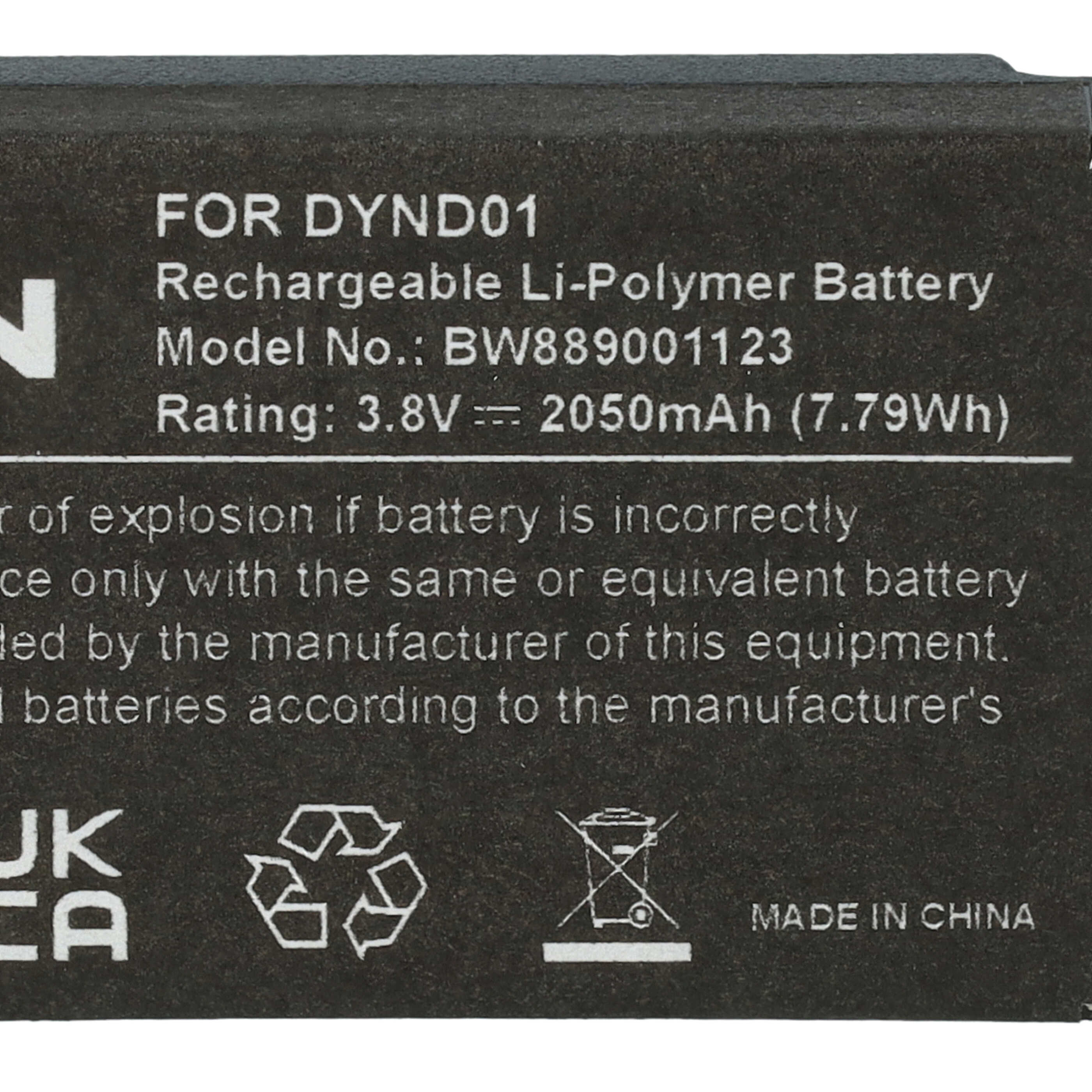 Batería reemplaza Microsoft DYND01 para consola Microsoft - 2050 mAh 3,8 V Li-poli