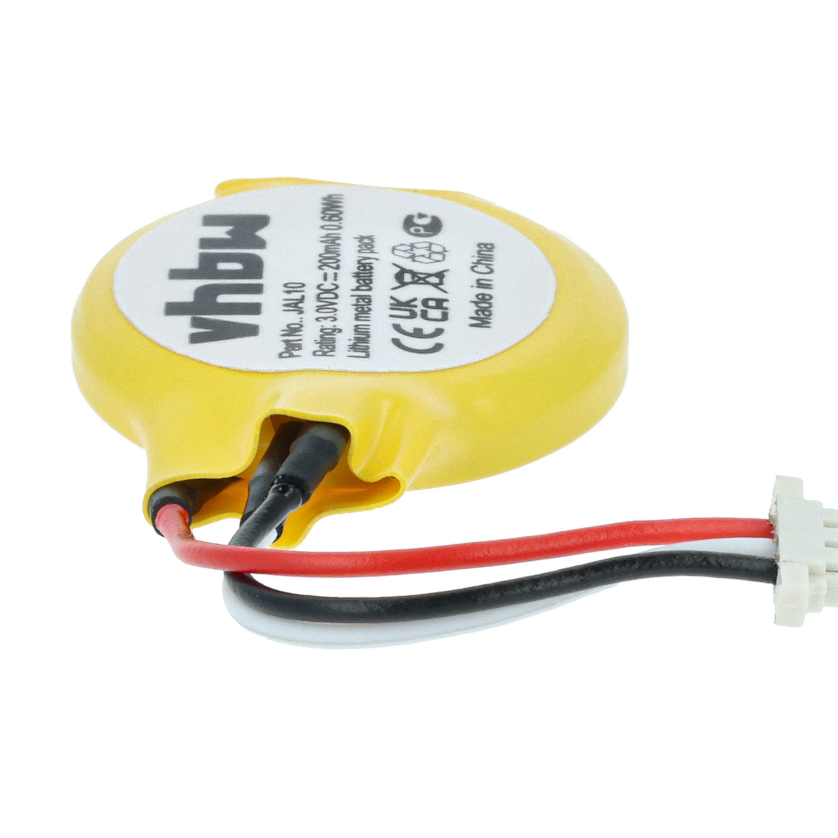 Pile remplace Dell GC02000KG00, JAL10 BIOS - 200mAh 3V Li-ion