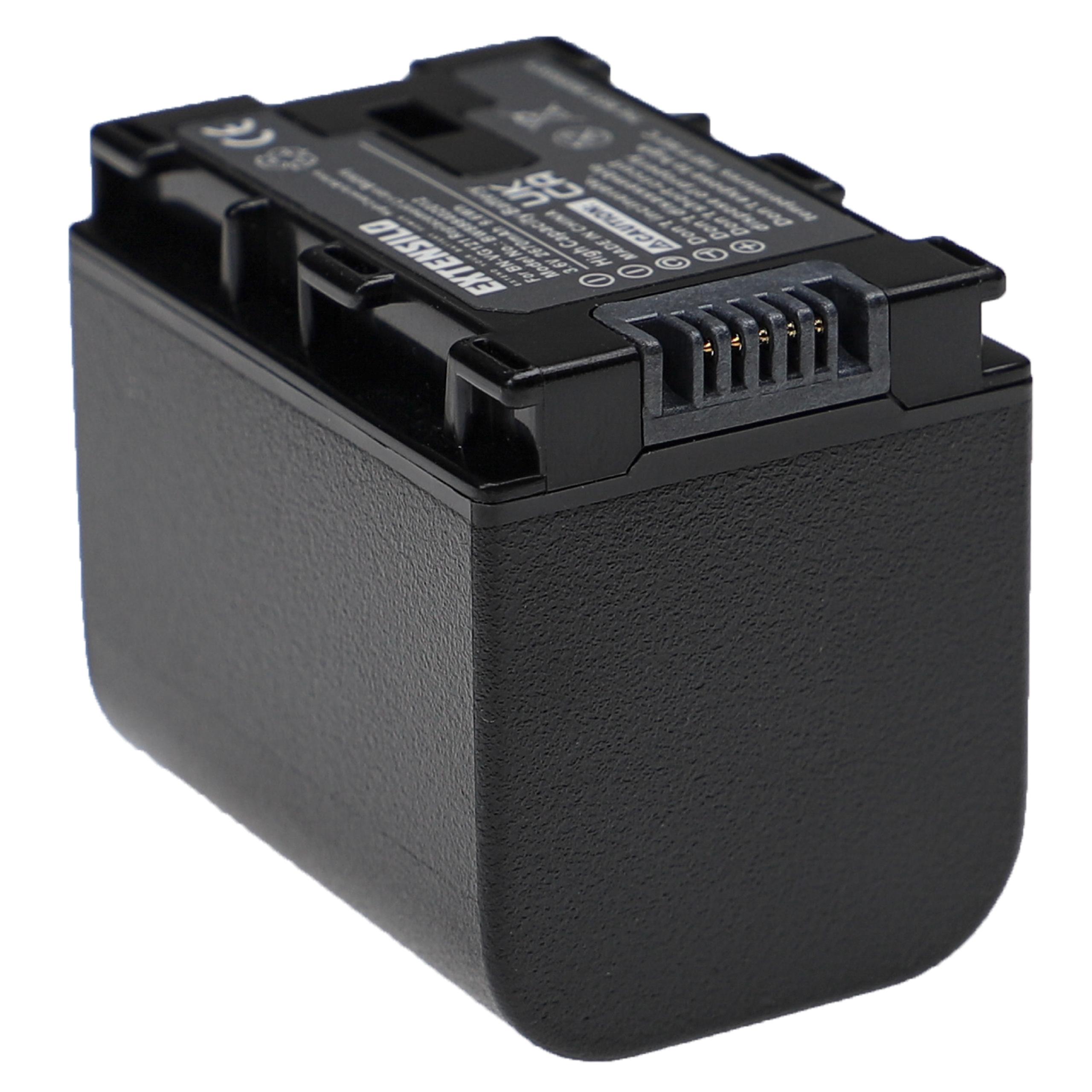 Batterie remplace JVC BN-VG121SU, BN-VG121, BN-VG121E, BN-VG121AC pour appareil photo - 2670mAh 3,6V Li-ion