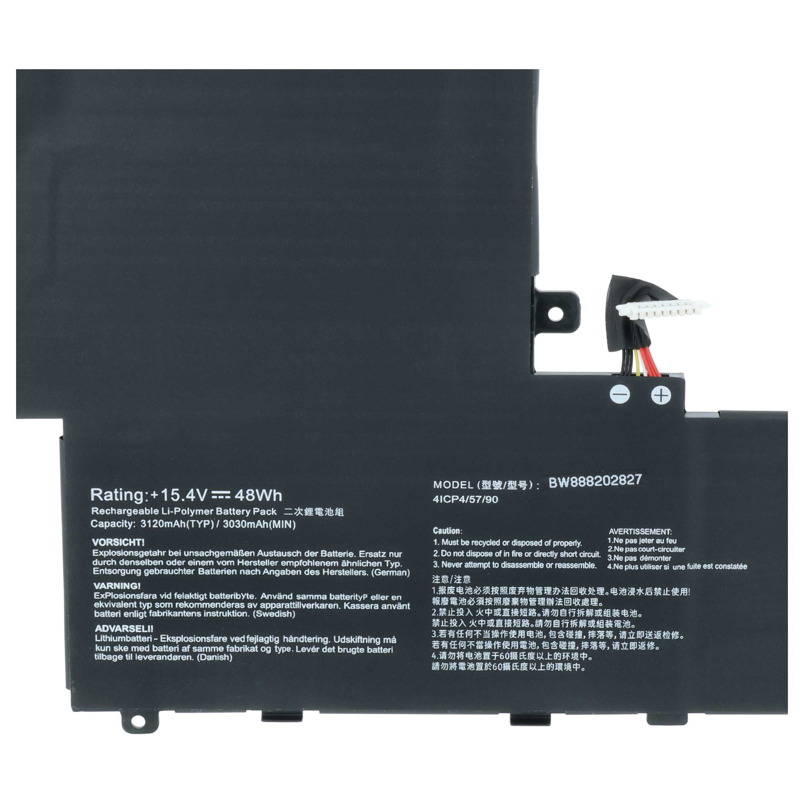 Akumulator do laptopa zamiennik Asus C41N1619, 0B200-02350100 - 3050 mAh 15,4 V LiPo