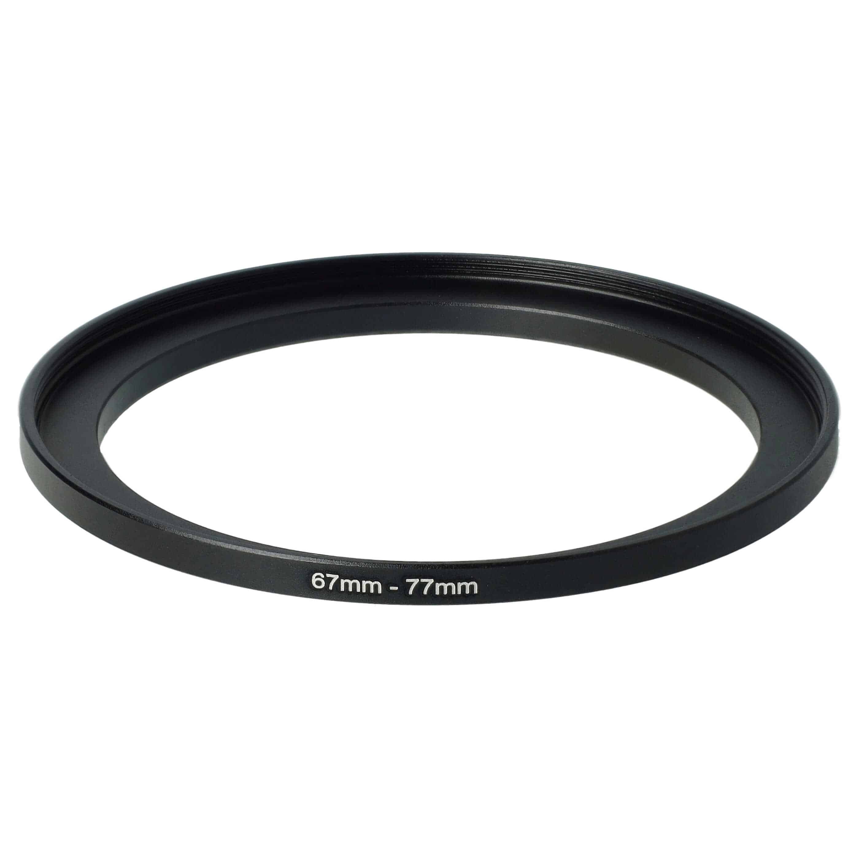 Step-Up-Ring Adapter 67 mm auf 77 mm passend für diverse Kamera-Objektive - Filteradapter