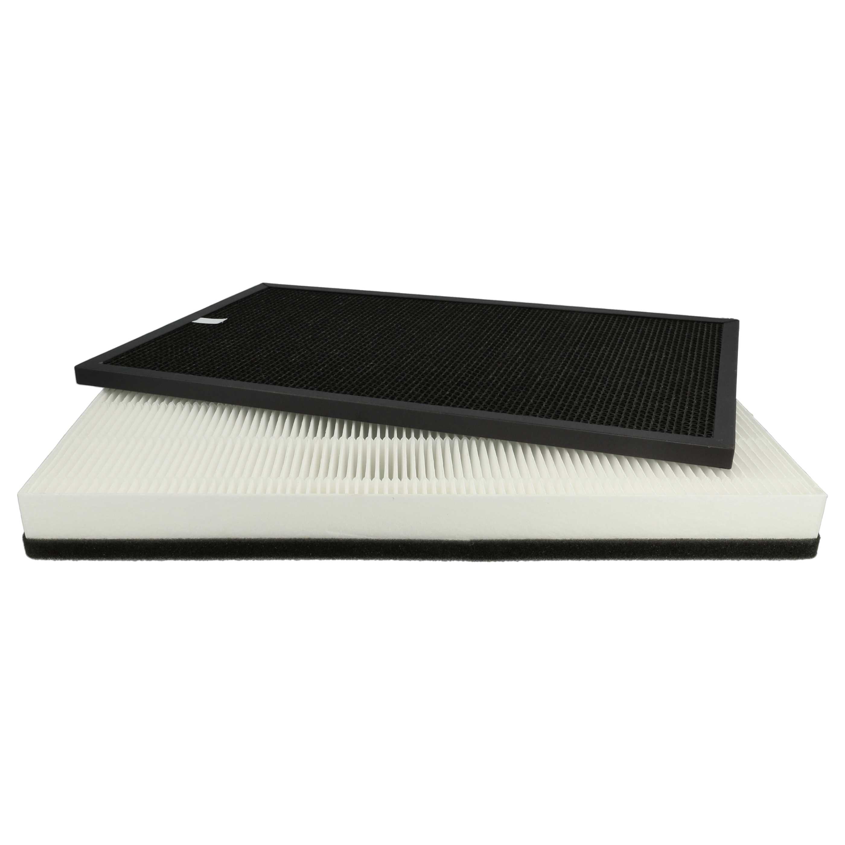 4 Part Filter Set replaces Ideal 8736001 Air Purifier - HEPA filter, activated carbon filter