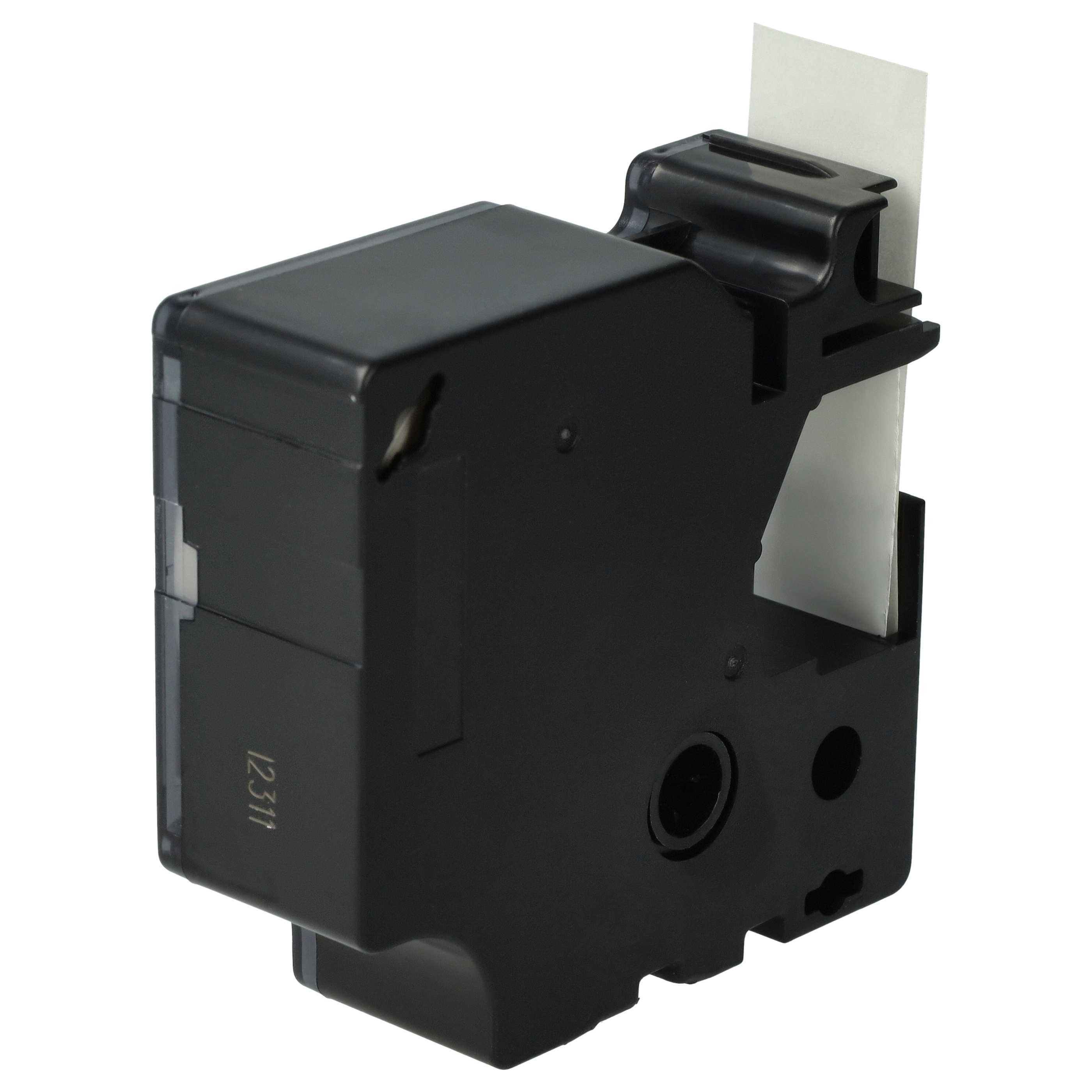 Label Tape replaces Dymo D1, 45810 - 19 mm White to Transparent