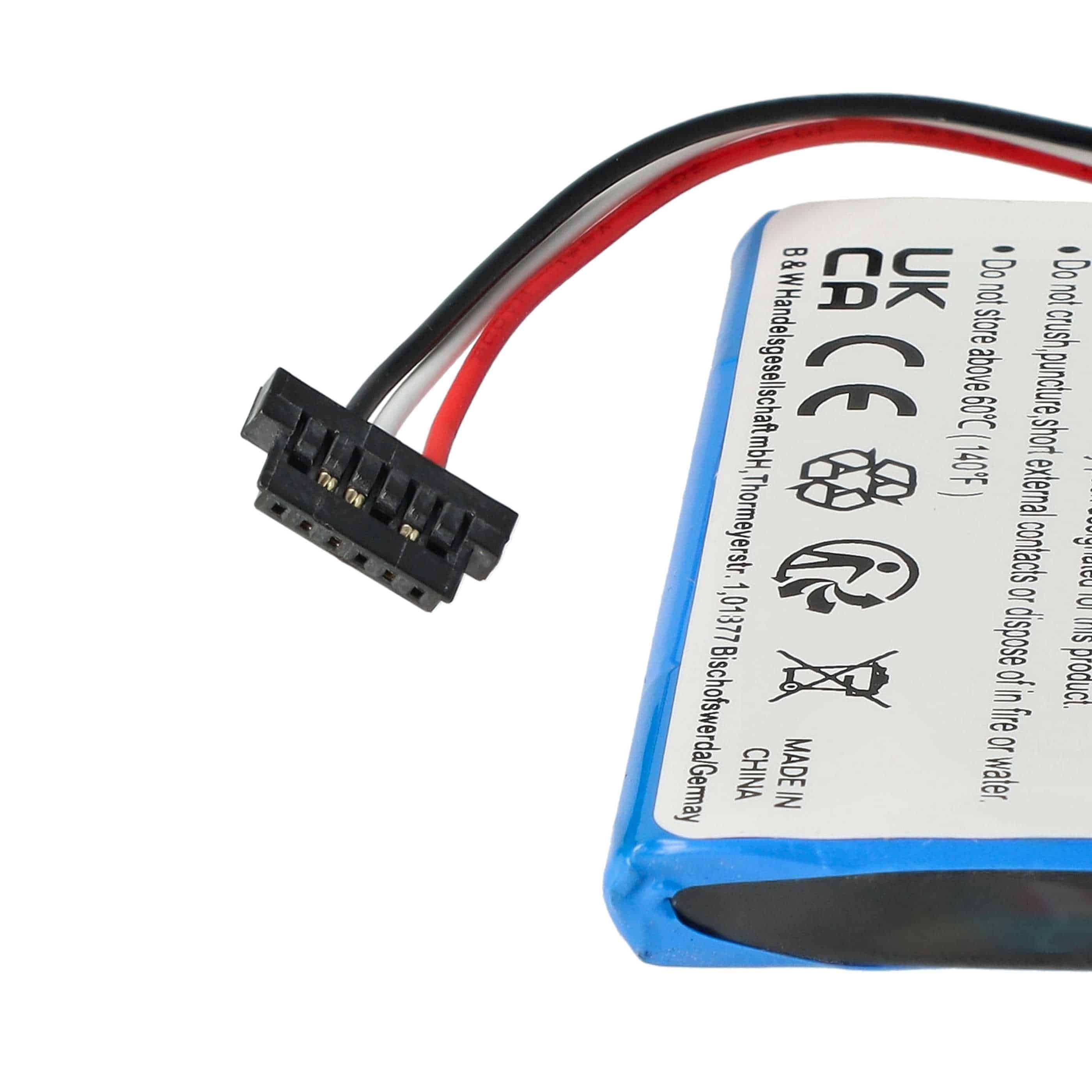 Akumulator do nawigacji GPS zamiennik Navigon 541380530002, BP/LP1200/11/B0001 MX - 1200 mAh 3,7 V Li-Ion