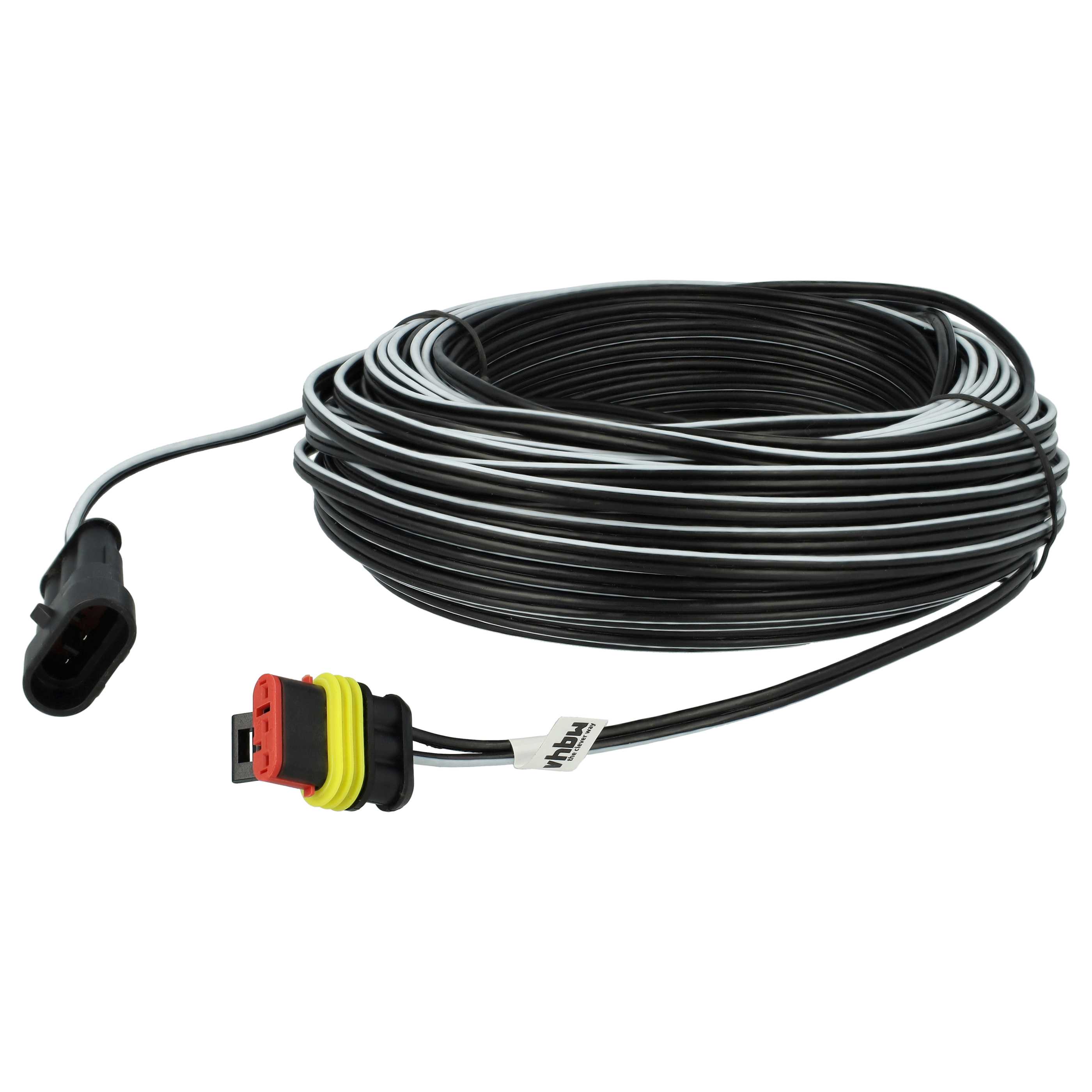 alimentatore, batteria 3400 mAh, cavo da 30 m per per Gardena R40Li, City, Sileno City, Husqvarna Automower 310, 105, 305, 315x