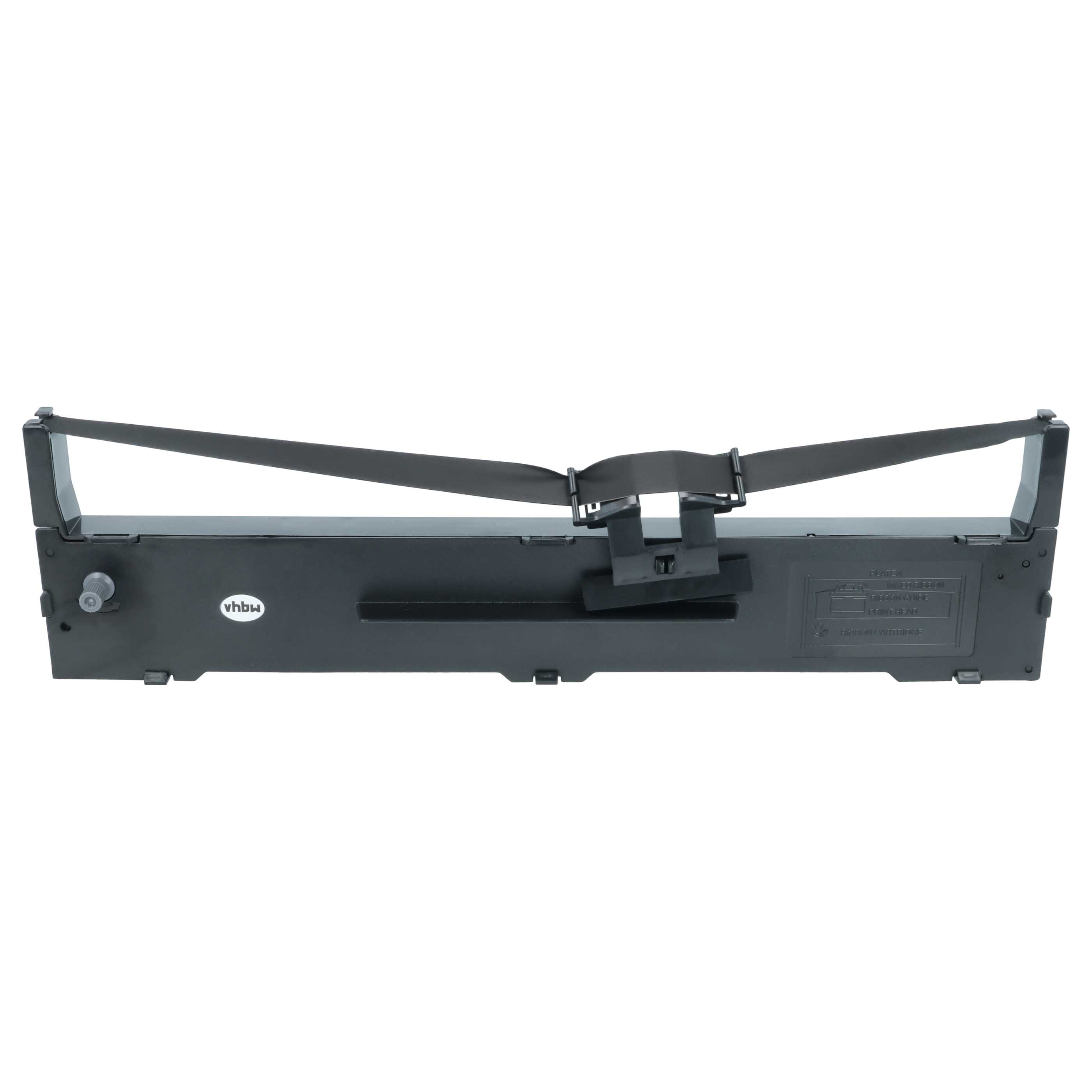 3x Ink Ribbon replaces Epson C13S015337 for Dot Matrix, Receipt Printer - Black