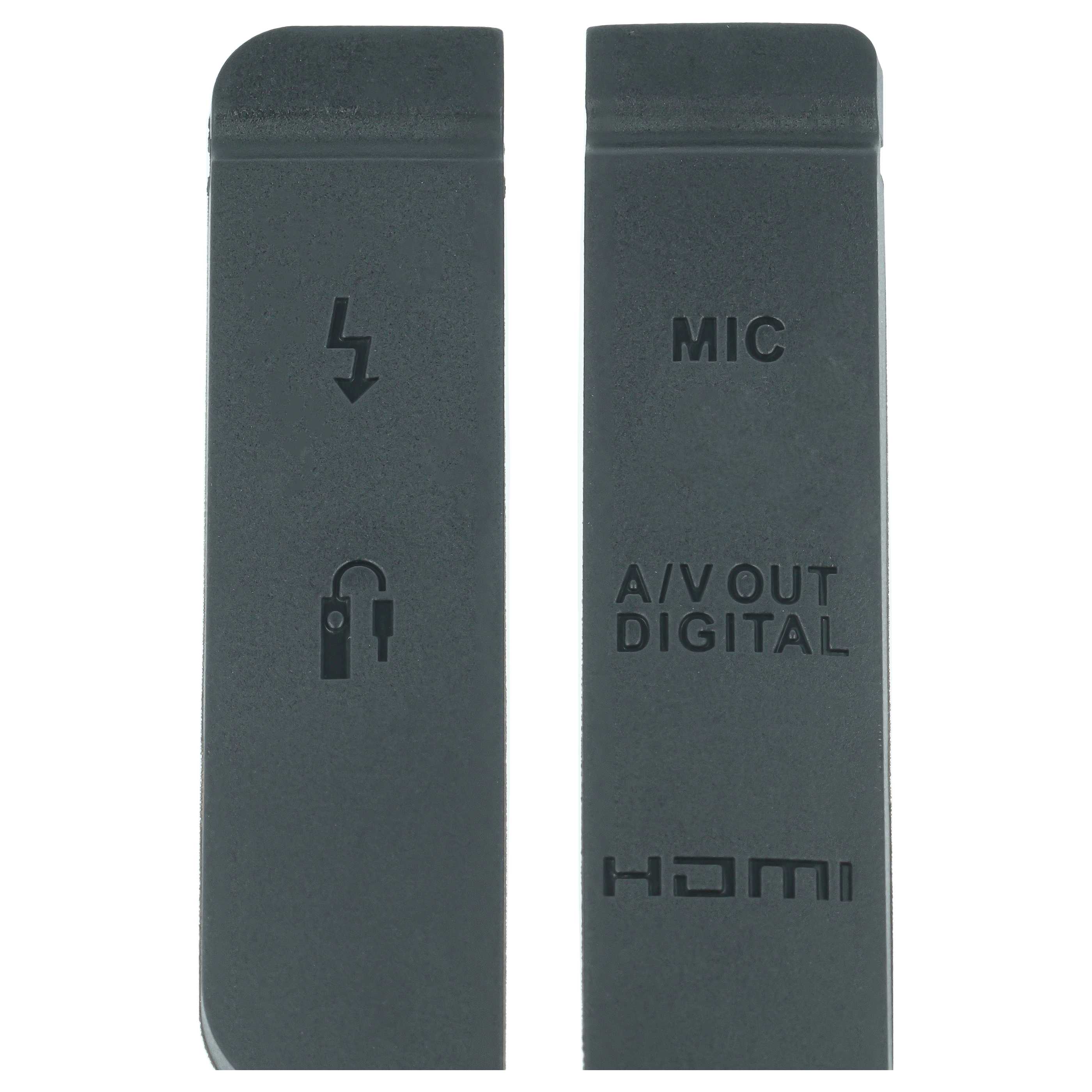 2x Capuchon de prise pour appareil photo Canon EOS 7D - HDMI, A/V numérique, micro, PC-/Flash, télécommande