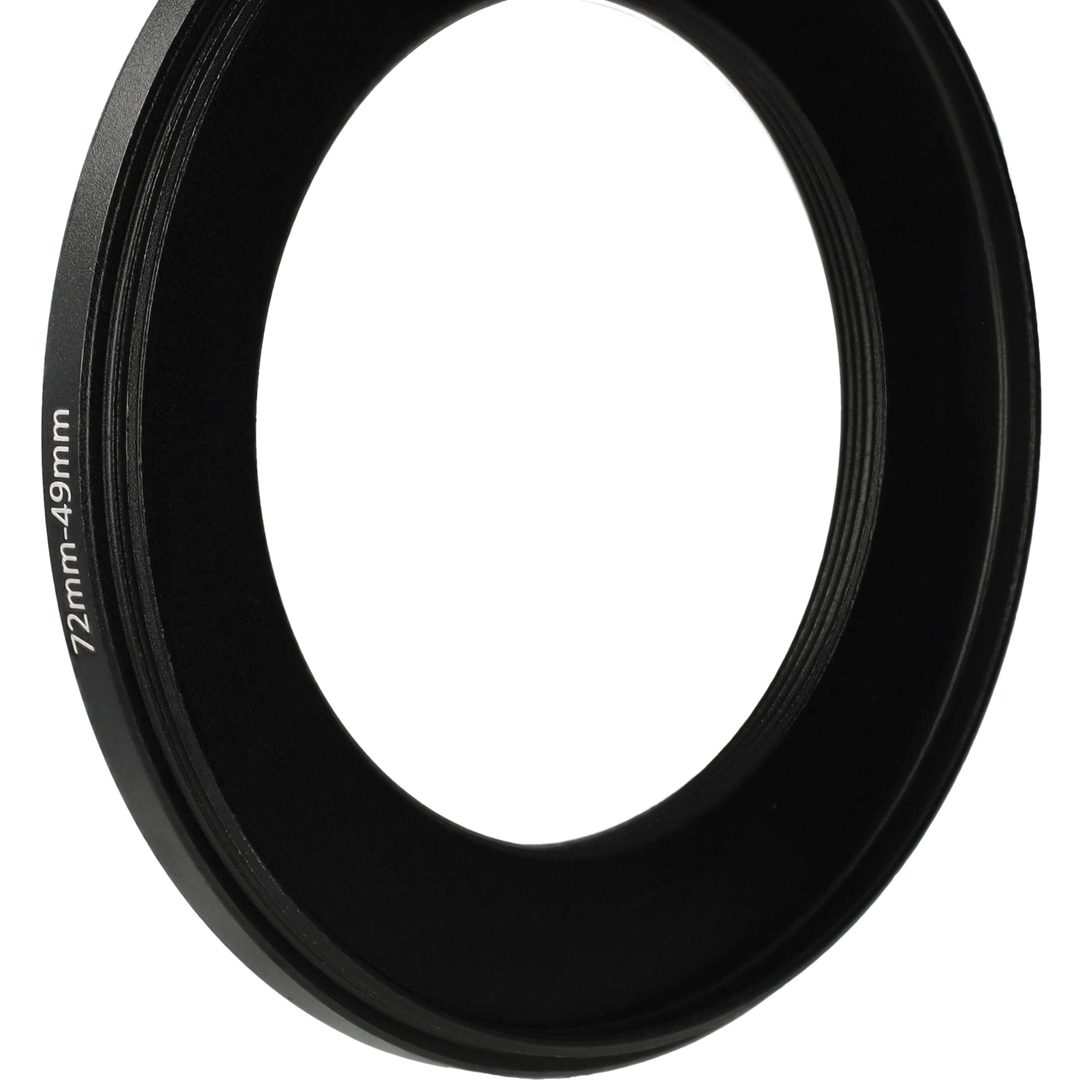 Step-Down-Ring Adapter von 72 mm auf 49 mm für diverse Kamera Objektive
