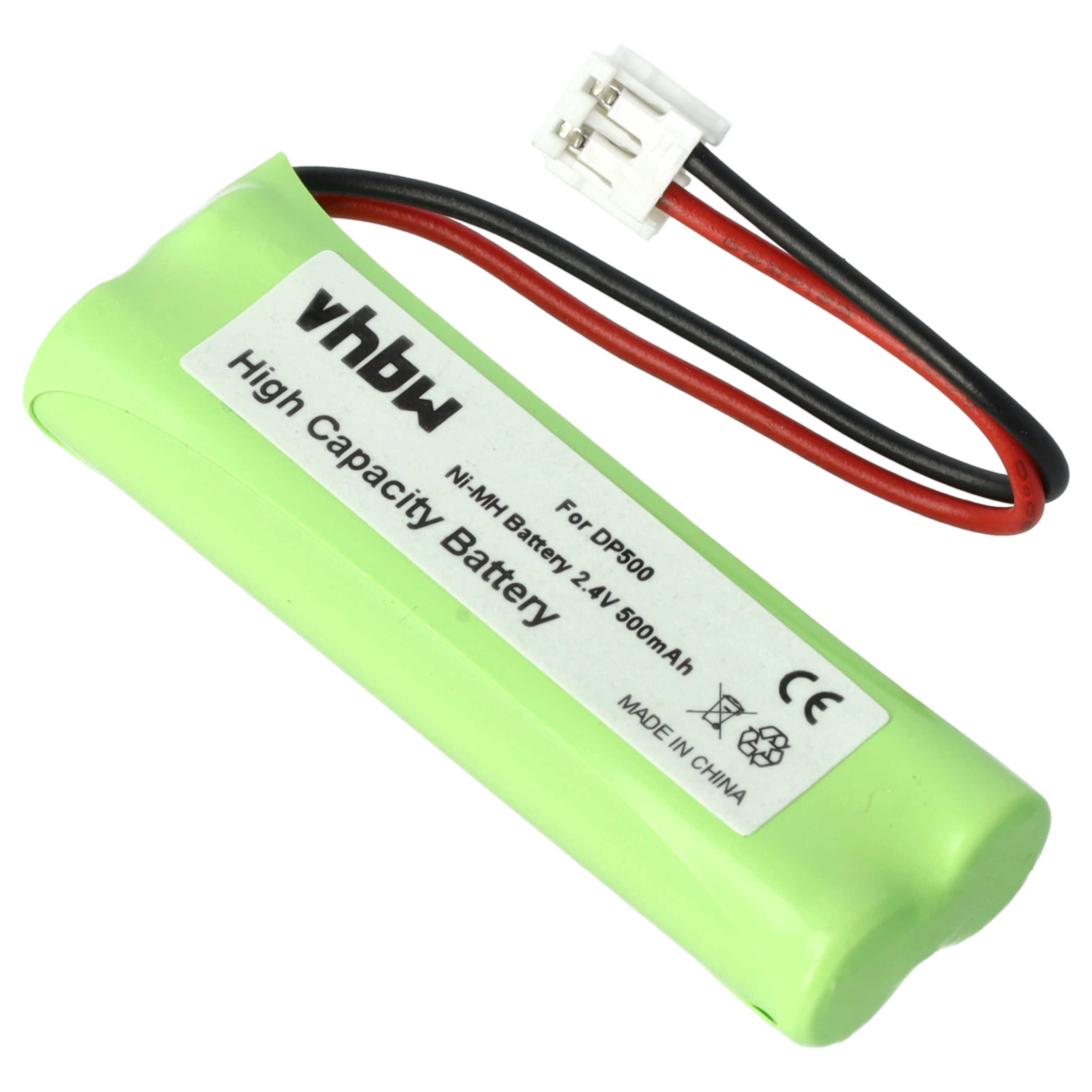 10x Batteries remplace GPHC05RN01, GP1010, VT50AAAALH2BMJZ pour téléphone Binatone - 500mAh 2,4V NiMH