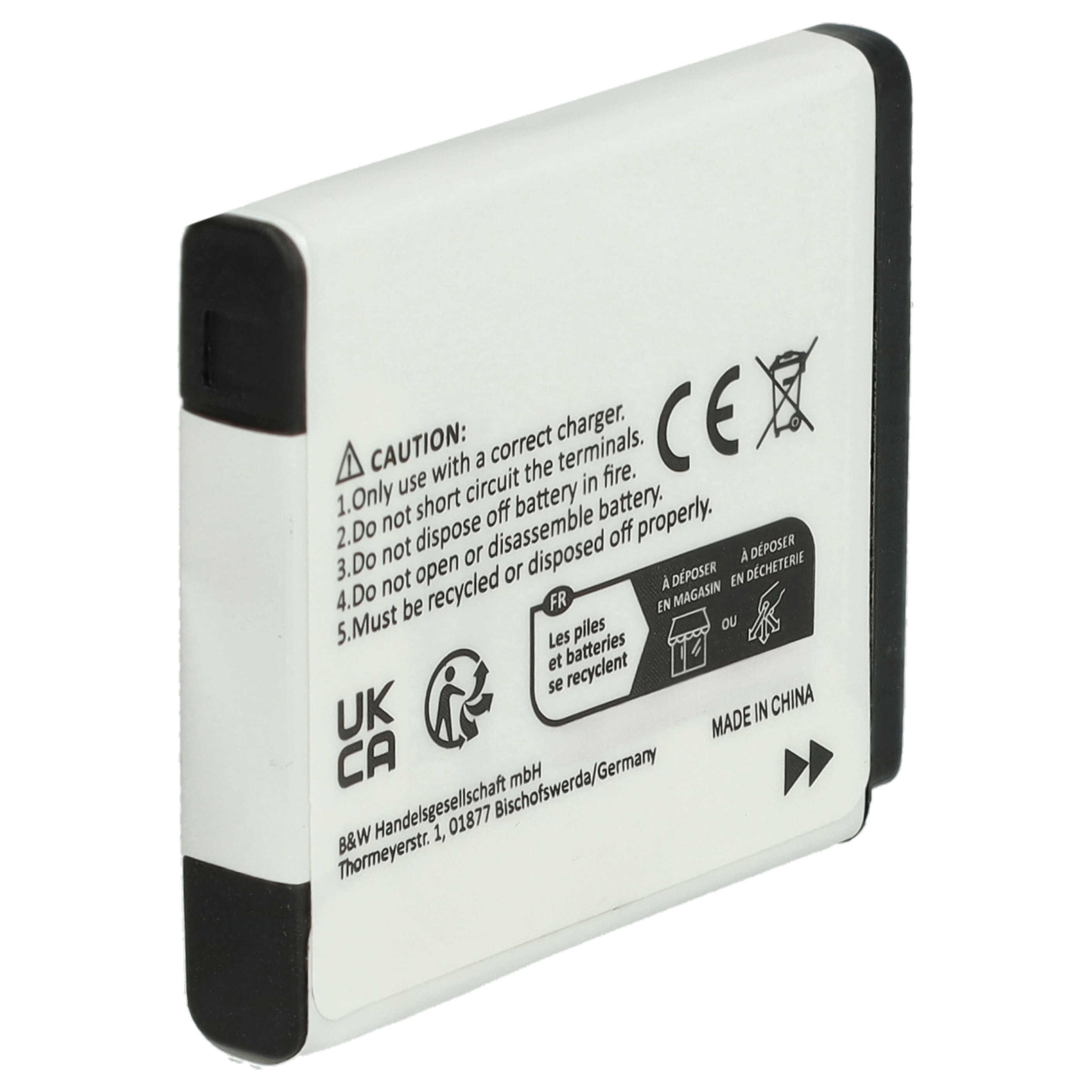 3x Battery replaces Fuji Fujifilm NP-50 - 650mAh, 3.6V, Li-Ion