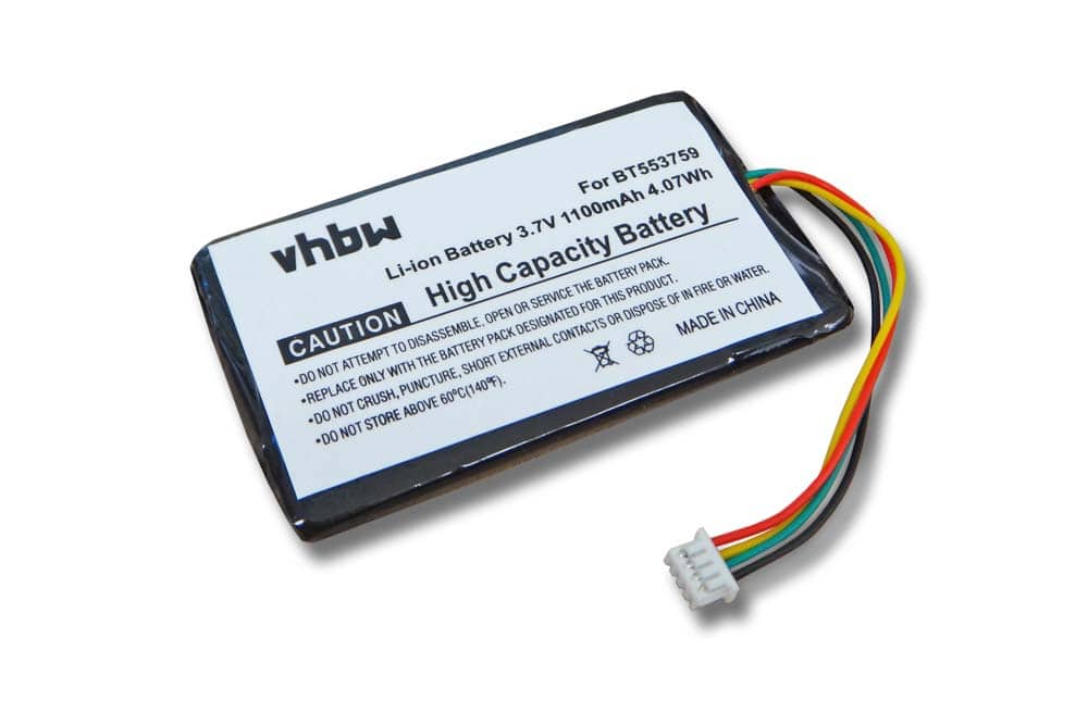 Akumulator do nawigacji GPS zamiennik Typhoon BT553759 - 1100 mAh 3,7 V Li-Ion