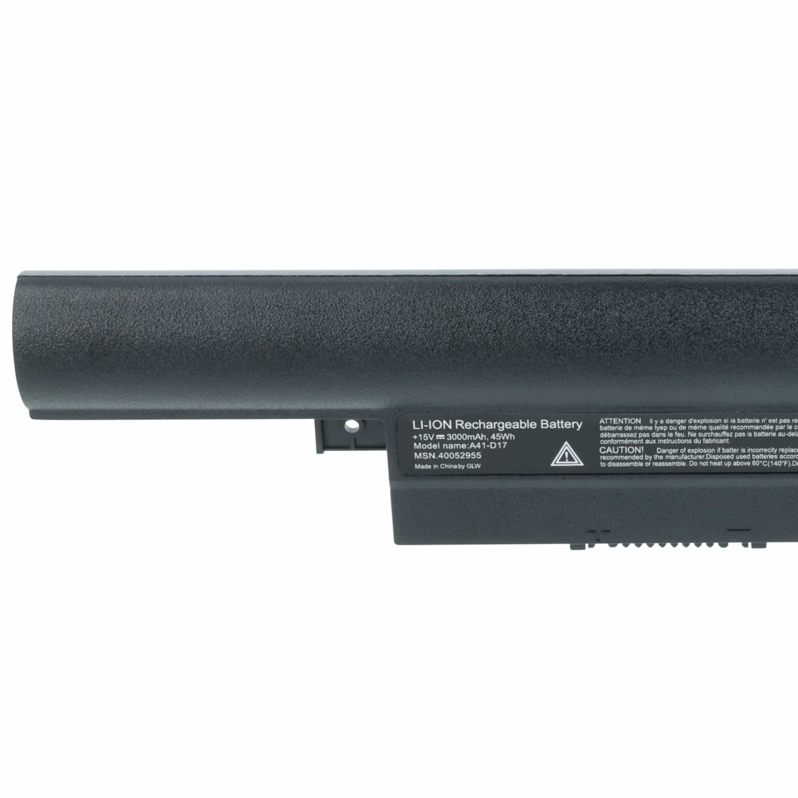 Akumulator do laptopa zamiennik Medion 0B20-01D1000M, 40050714, 40053955 - 3000 mAh 15 V LiPo, czarny