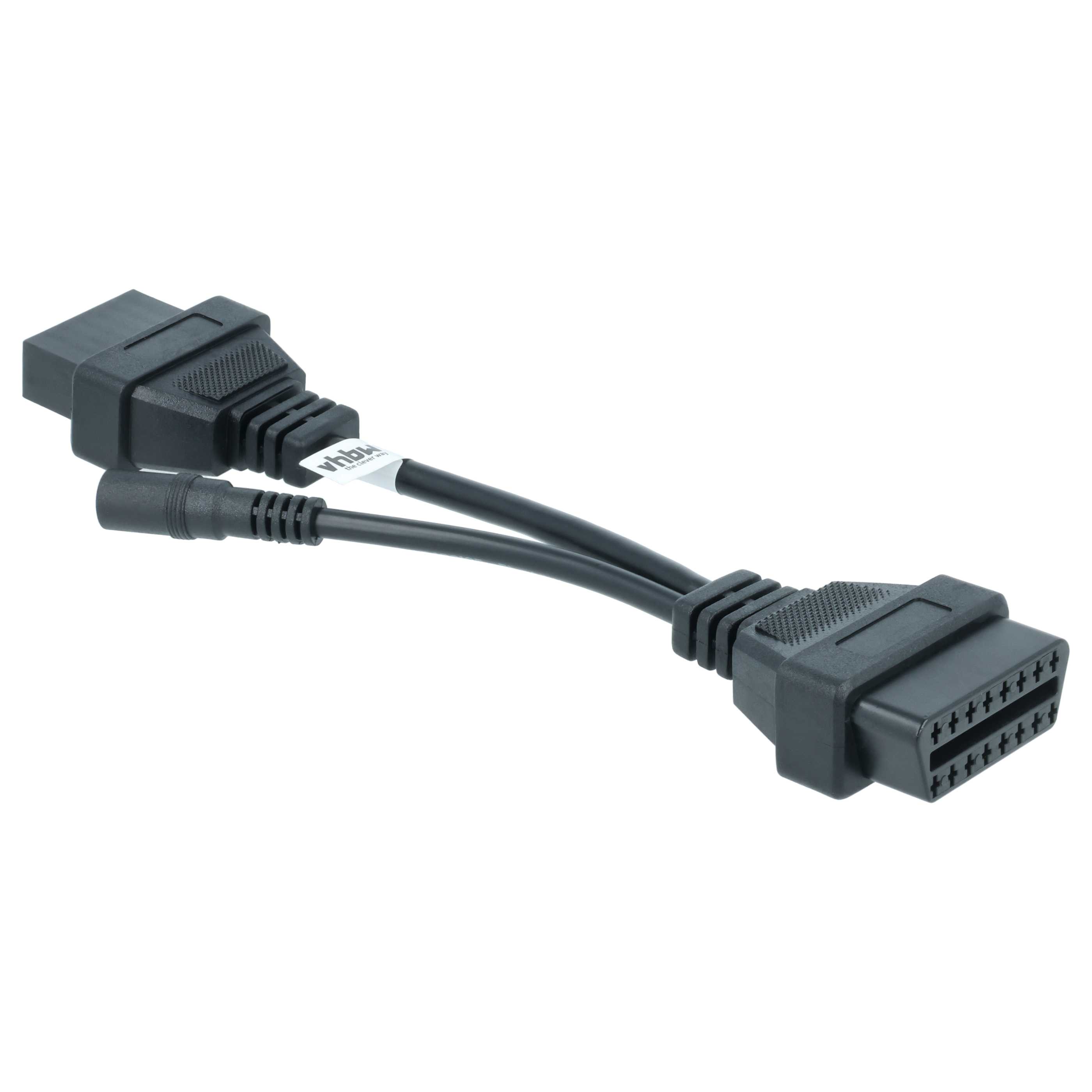 vhbw OBD2 Adapter 12Pin-OBD1 auf OBD2 für Hyundai, Mitsubishi 12 Pin