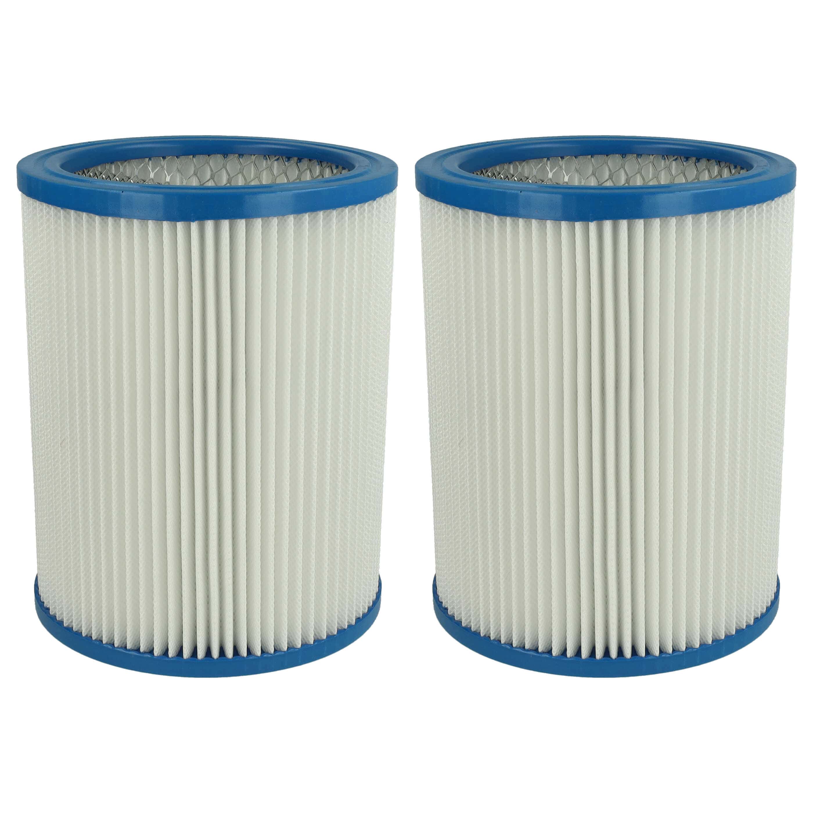 2x Filtercartridge filter replaces Fein 31322765009, 4014586261454 for Fein Vacuum Cleaner, white