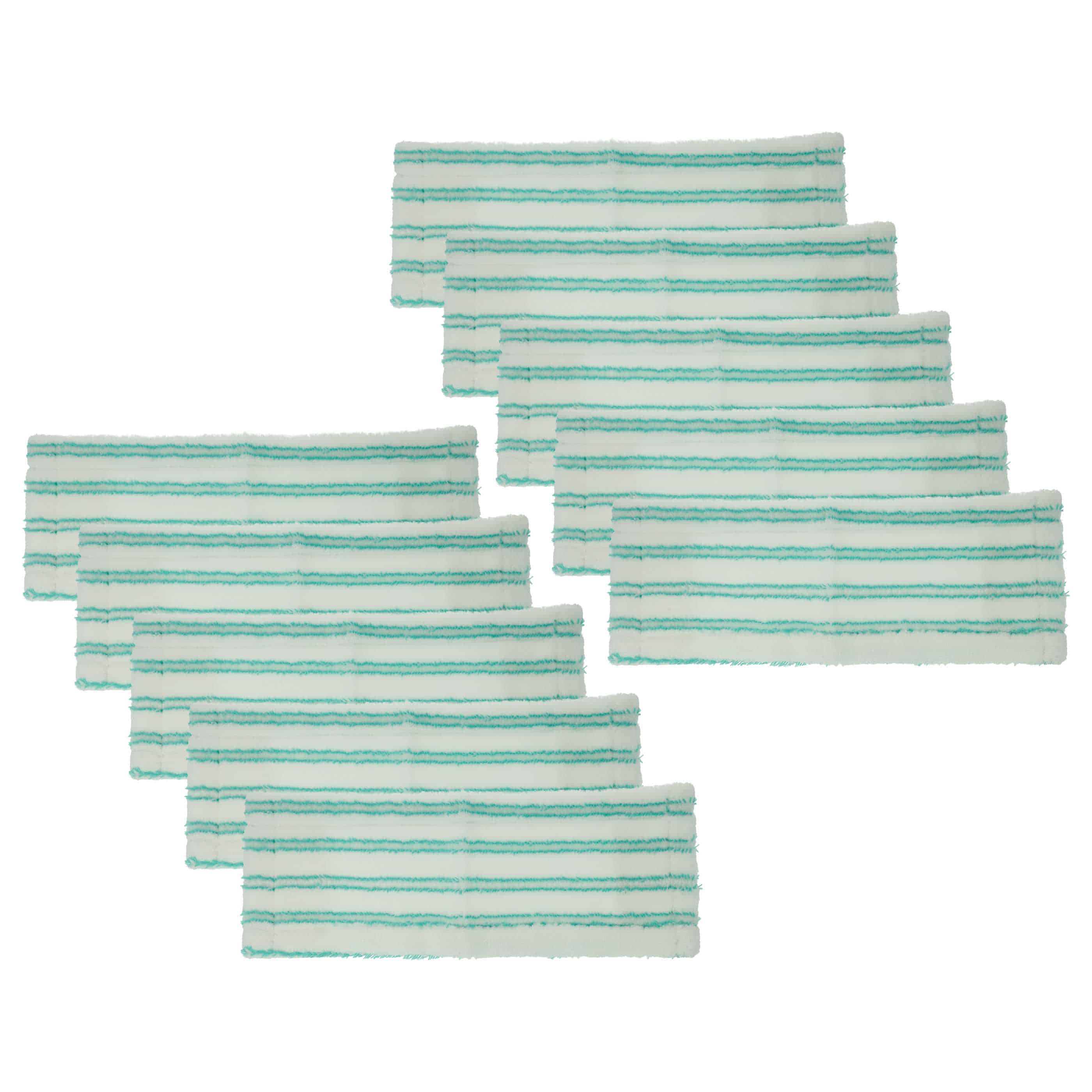 10x Cleaning Cloth replaces Leifheit 57501-2 for Leifheit Floor Mop - microfibre