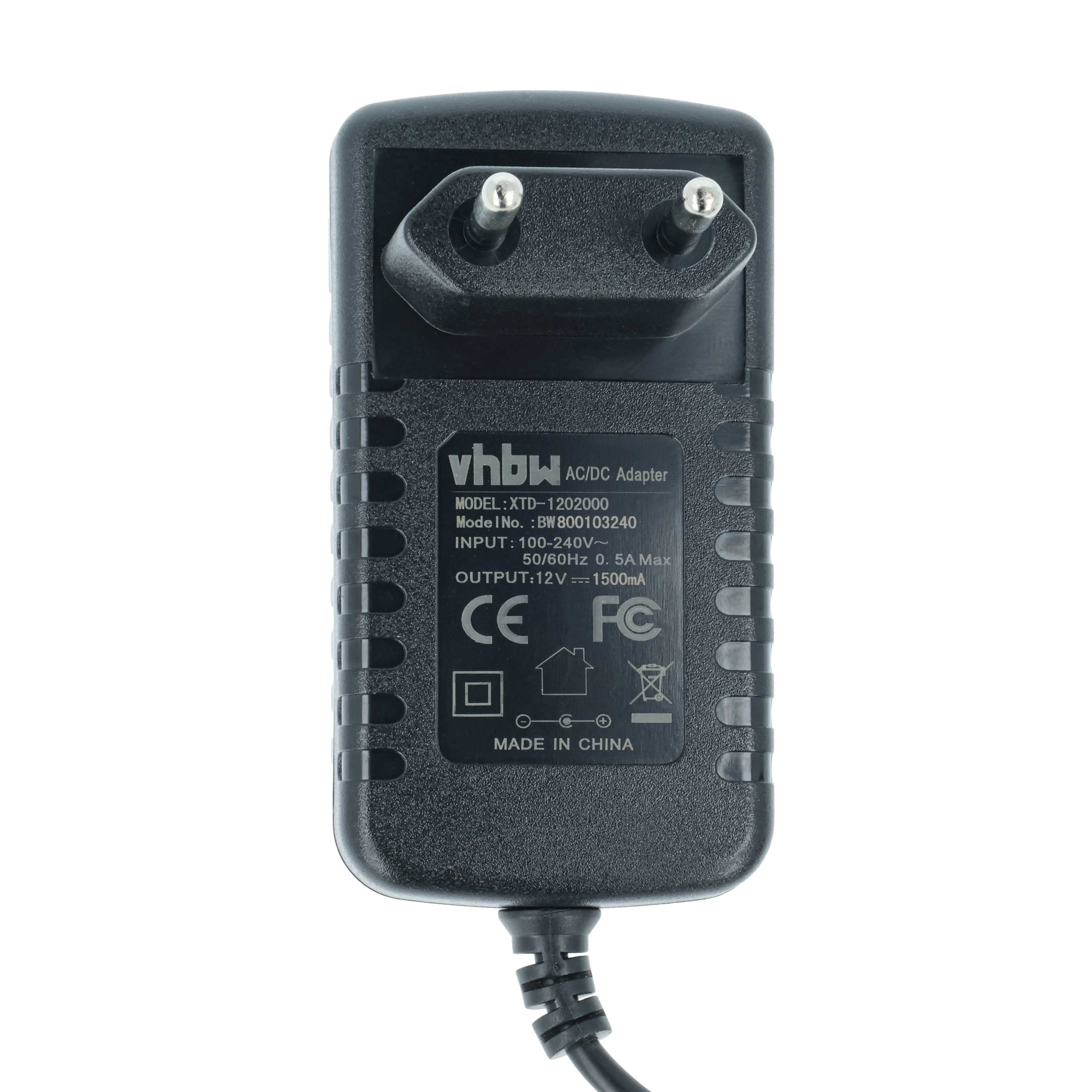 Mains Power Adapter replaces Acer PSA18R-120P Tablet etc. - 125 cm