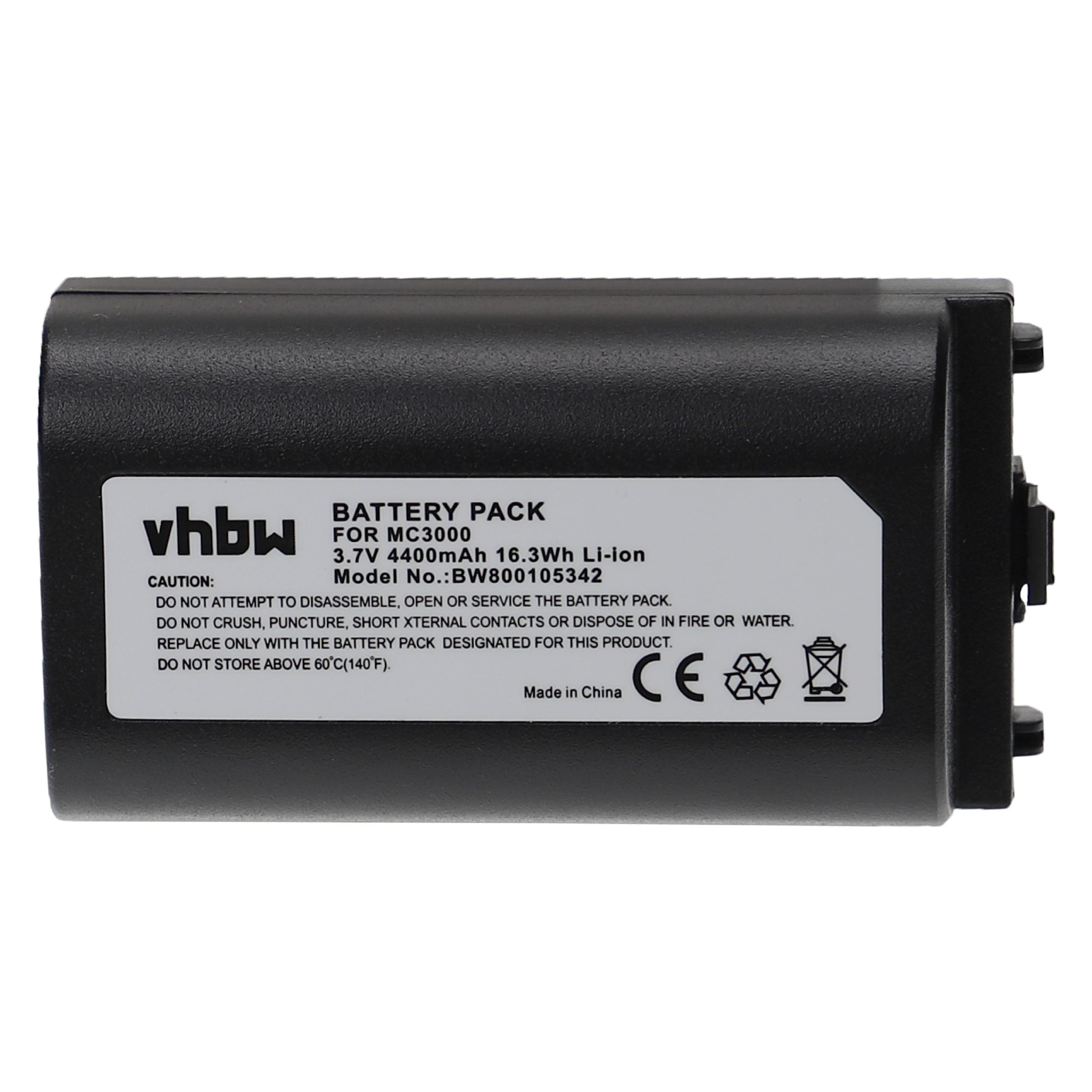 Batterie remplace Symbol 55-002148-01, 55-0211152-02 pour scanner de code-barre - 4400mAh 3,7V Li-ion