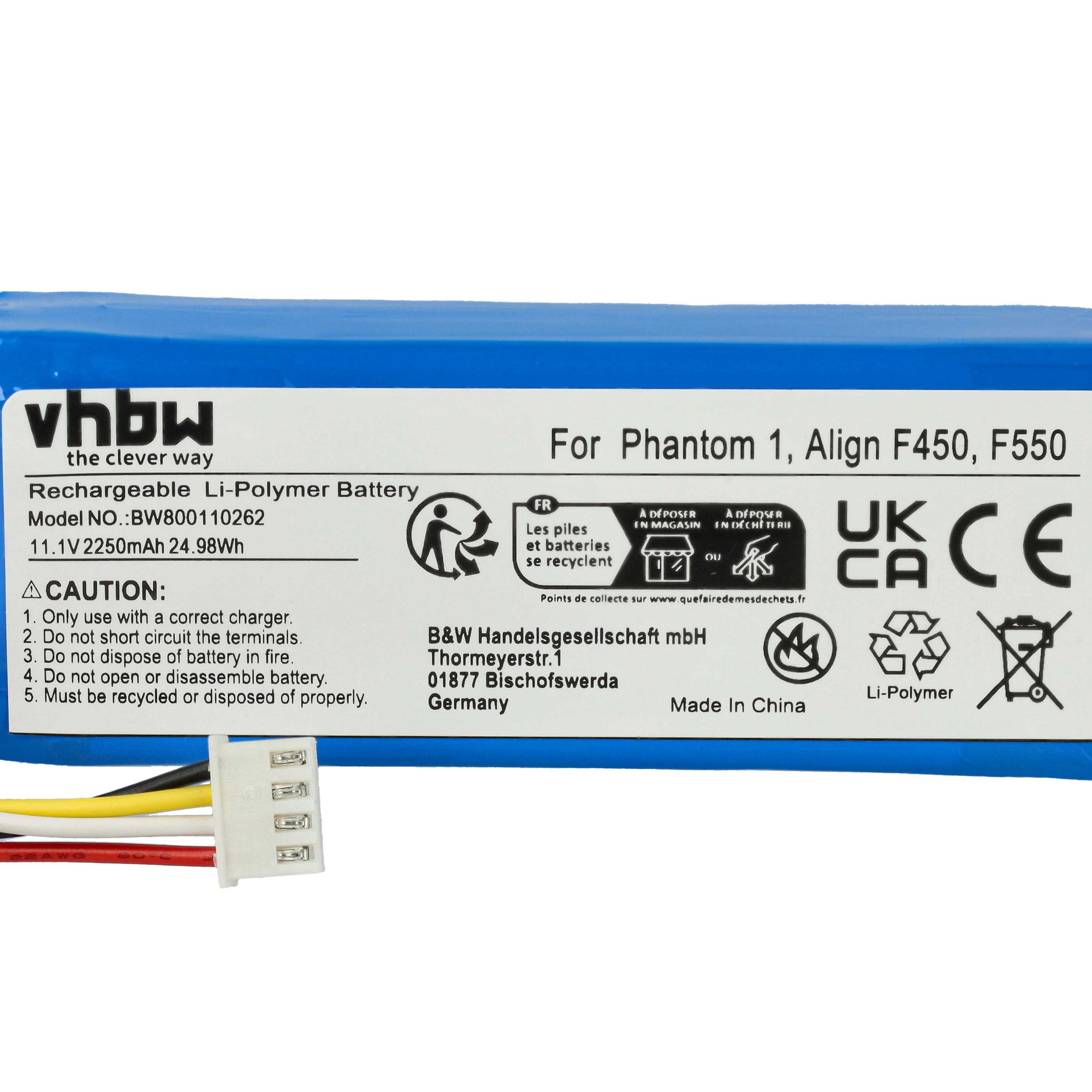 2x Batteries remplace DJI P1-12 pour drone DJI- 2250mAh 11,1V Li-polymère