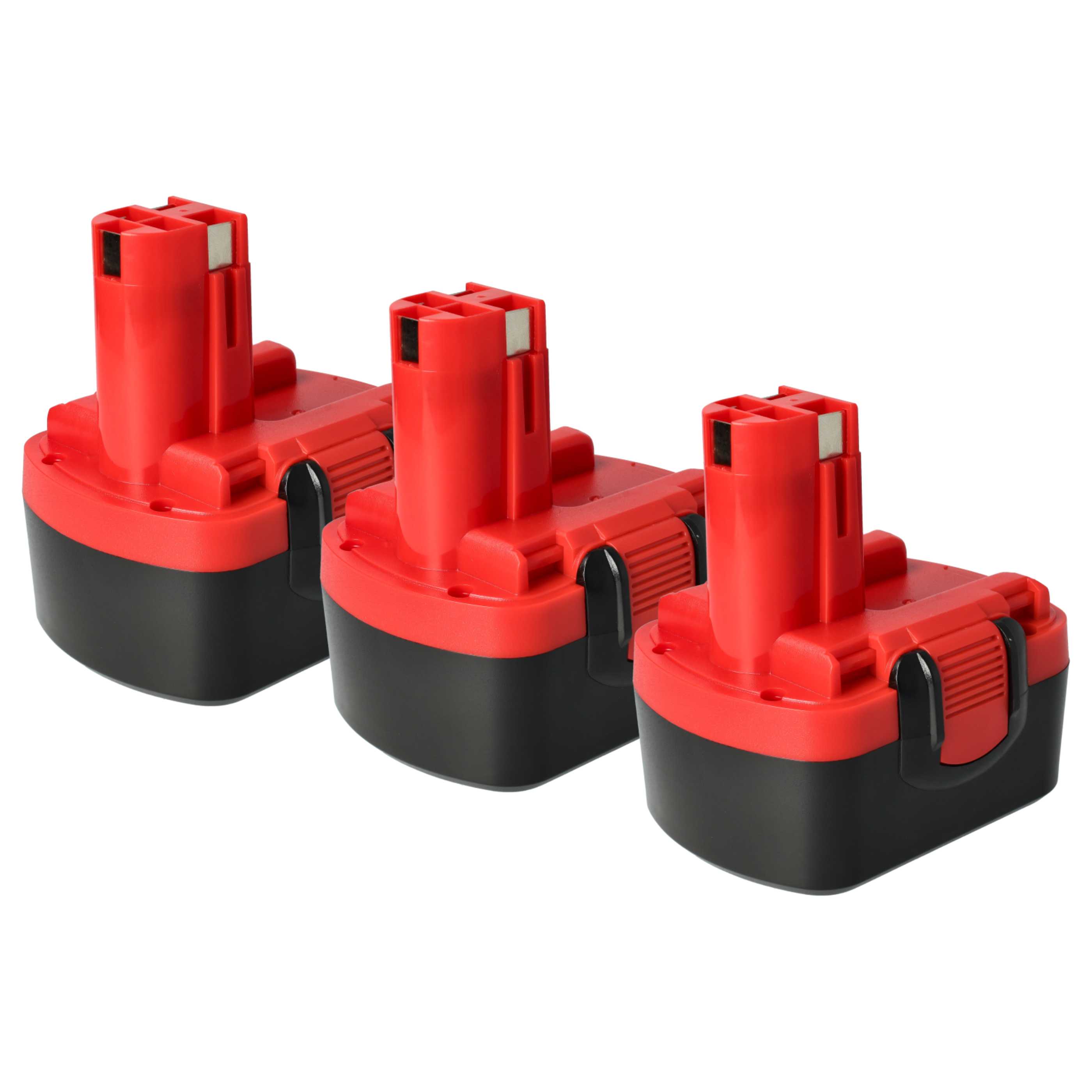 3x Battery replaces Bosch 2 607 335 263, 1617S0004W Electric Power Tool - 3000 mAh, 14.4 V, NiMH