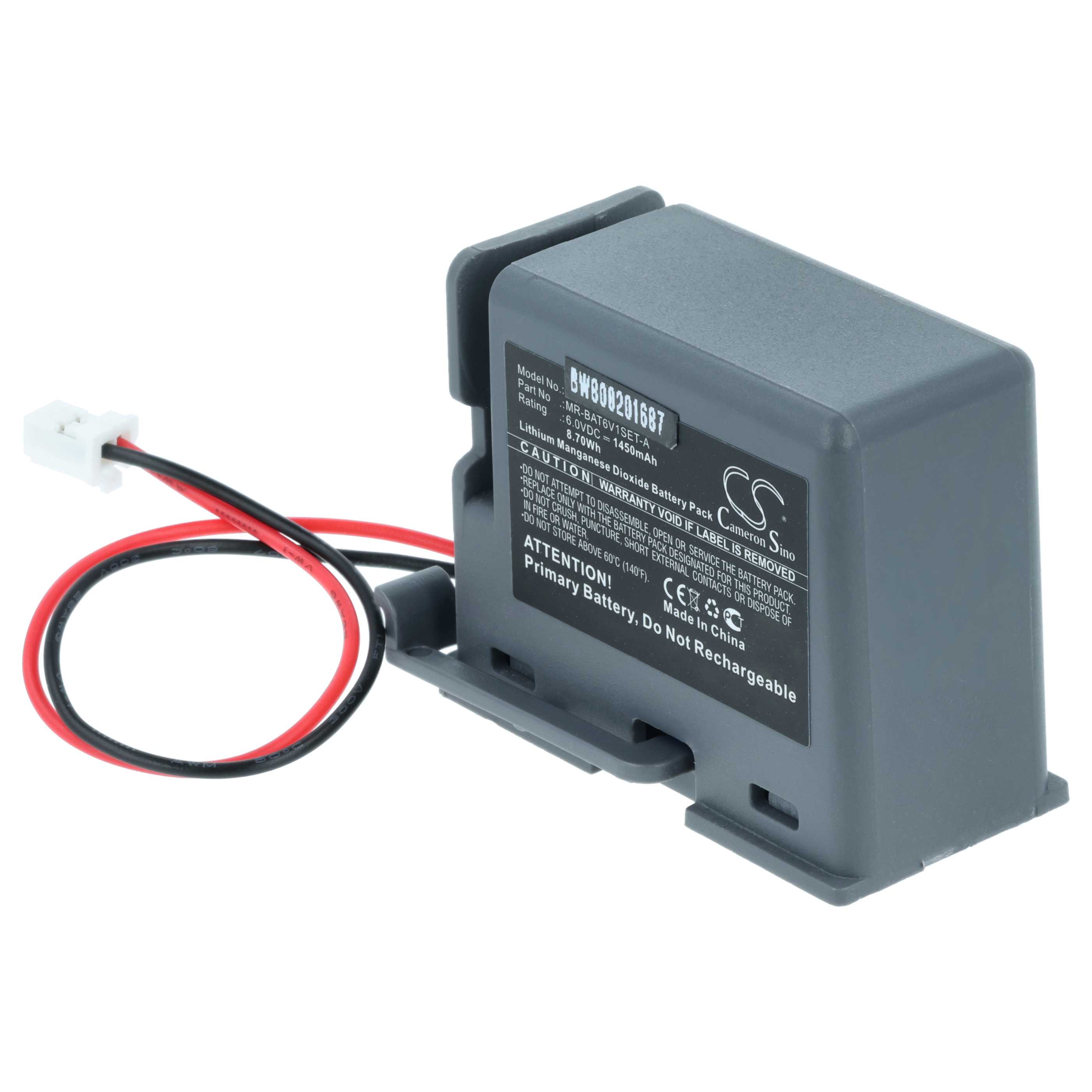 Bateria do PLC programowalnego sterownika Mitsubishi MR-BAT6V1SET-A - 1450 mAh 6 V Li-MnO2