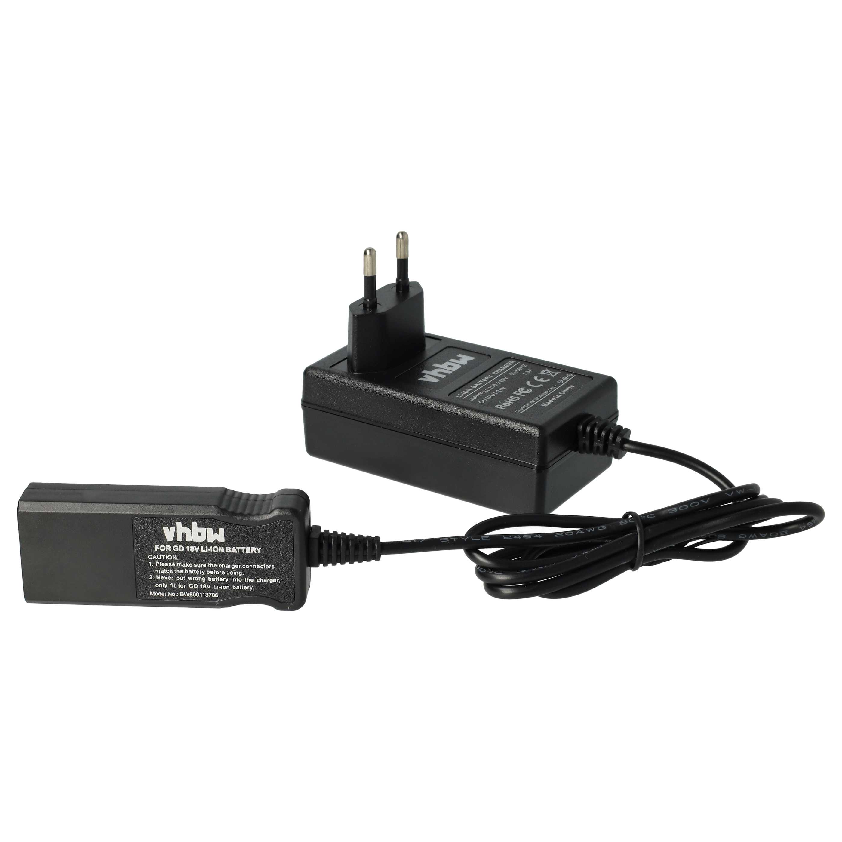Charger suitable for Gardena 48-Li 8878 ErgoCut Battery-Powered Robot Lawn Mower Li-Ion Batteries (18 V)