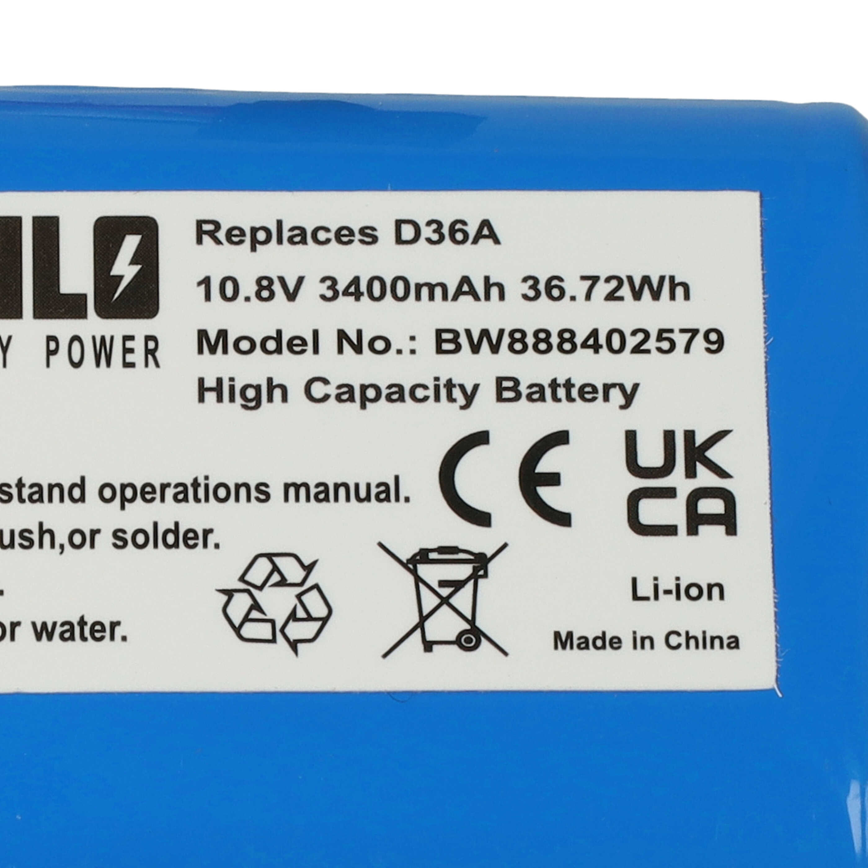 Akumulator do odkurzacza Ecovacs DA60 - 3400 mAh 10,8 V Li-Ion