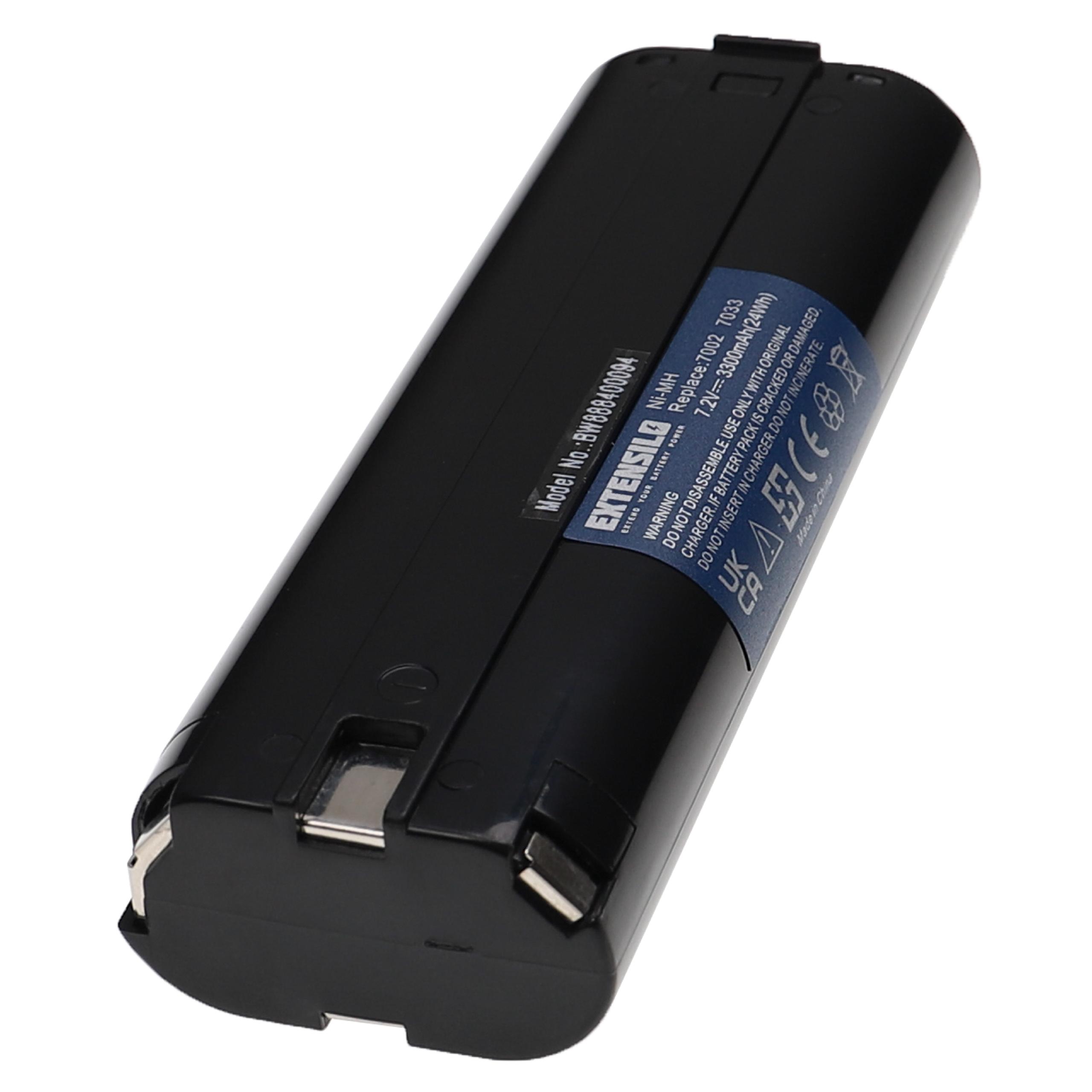 Batterie remplace Einhell 91011 pour outil électrique - 3300 mAh, 7,2 V, NiMH
