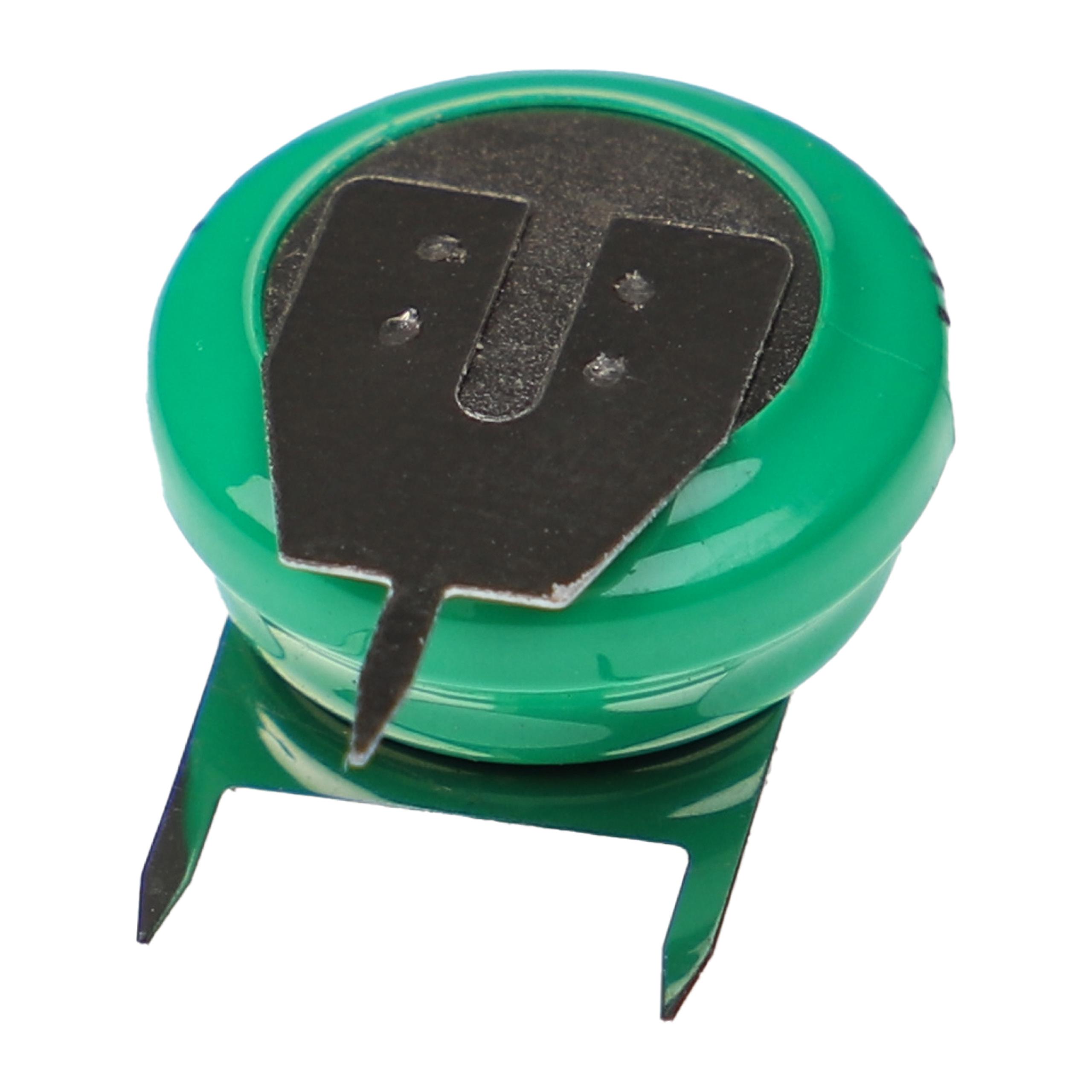Akumulator guzikowy (1x ogniwo) typ 3 pin do modeli, lamp solarnych itp. zamiennik - 80 mAh 1,2 V NiMH