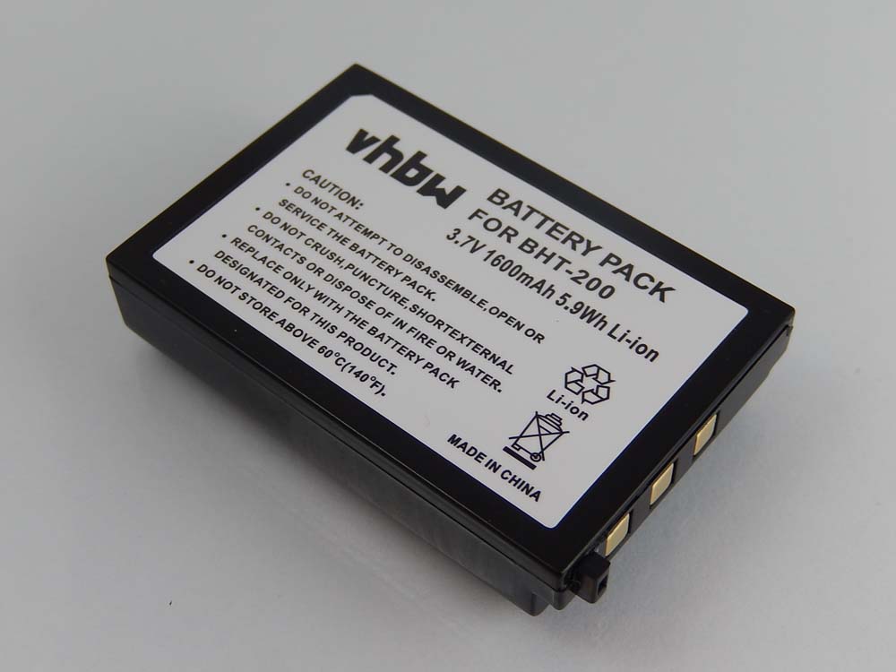 Batterie remplace BT-20L, 496461-0450, BT-20LB, 496466-1130 pour scanner de code-barre - 1600mAh 3,7V Li-ion