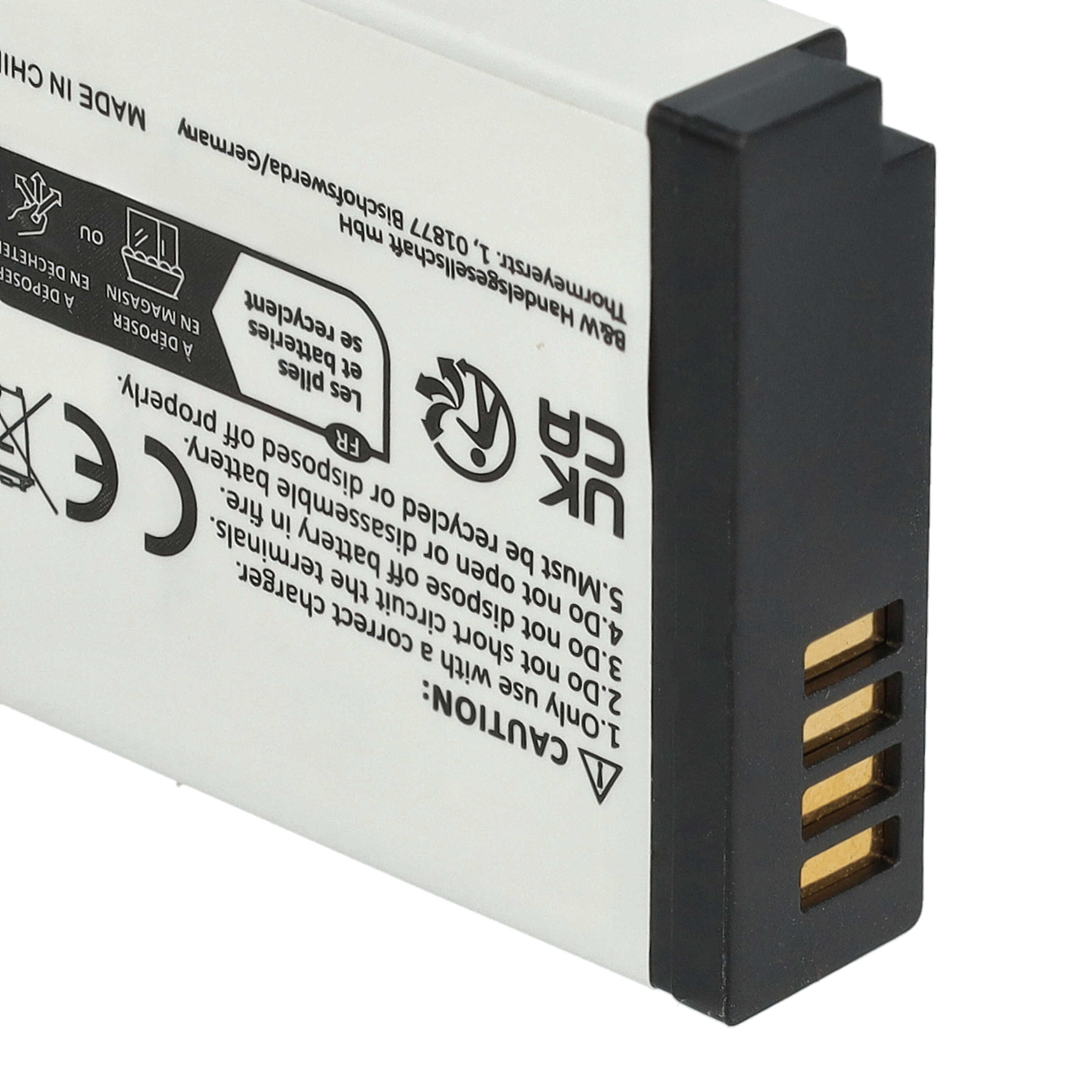 3x Battery replaces Panasonic DMW-BLH7E, DMW-BLH7, DMW-BLHPP, DMW-BLH7PP - 600mAh, 7.2V, Li-Ion with Info Chip