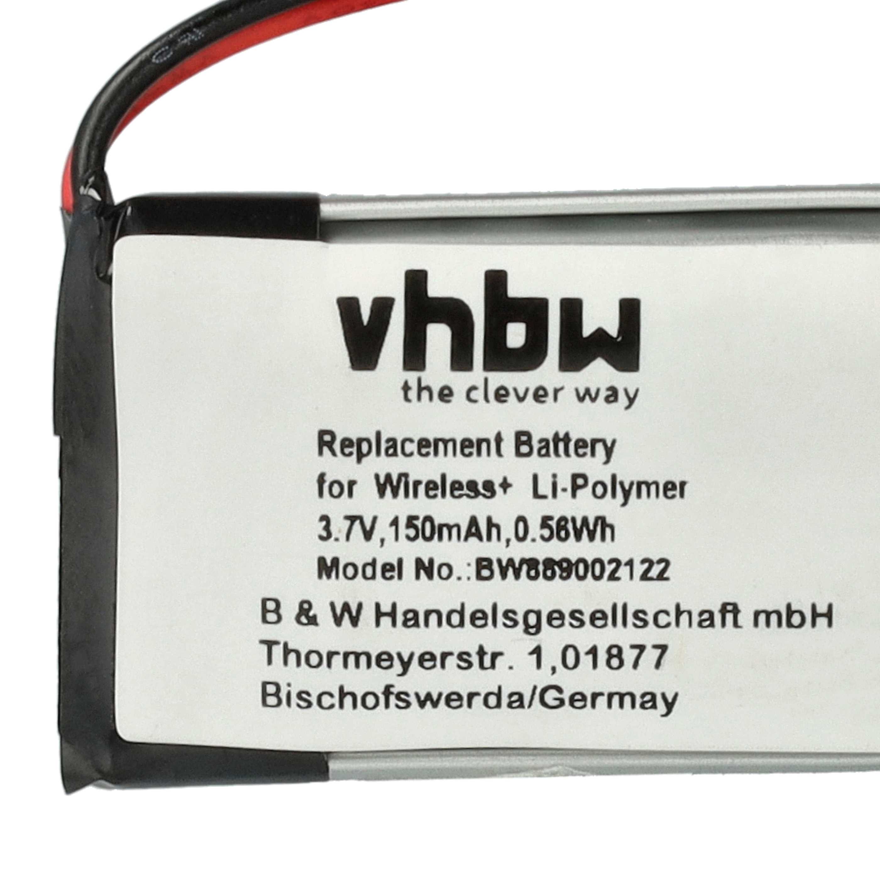 Batterie remplace Carrera 20089823 pour modèle radio-télécommandé - 150mAh 3,7V Li-polymère