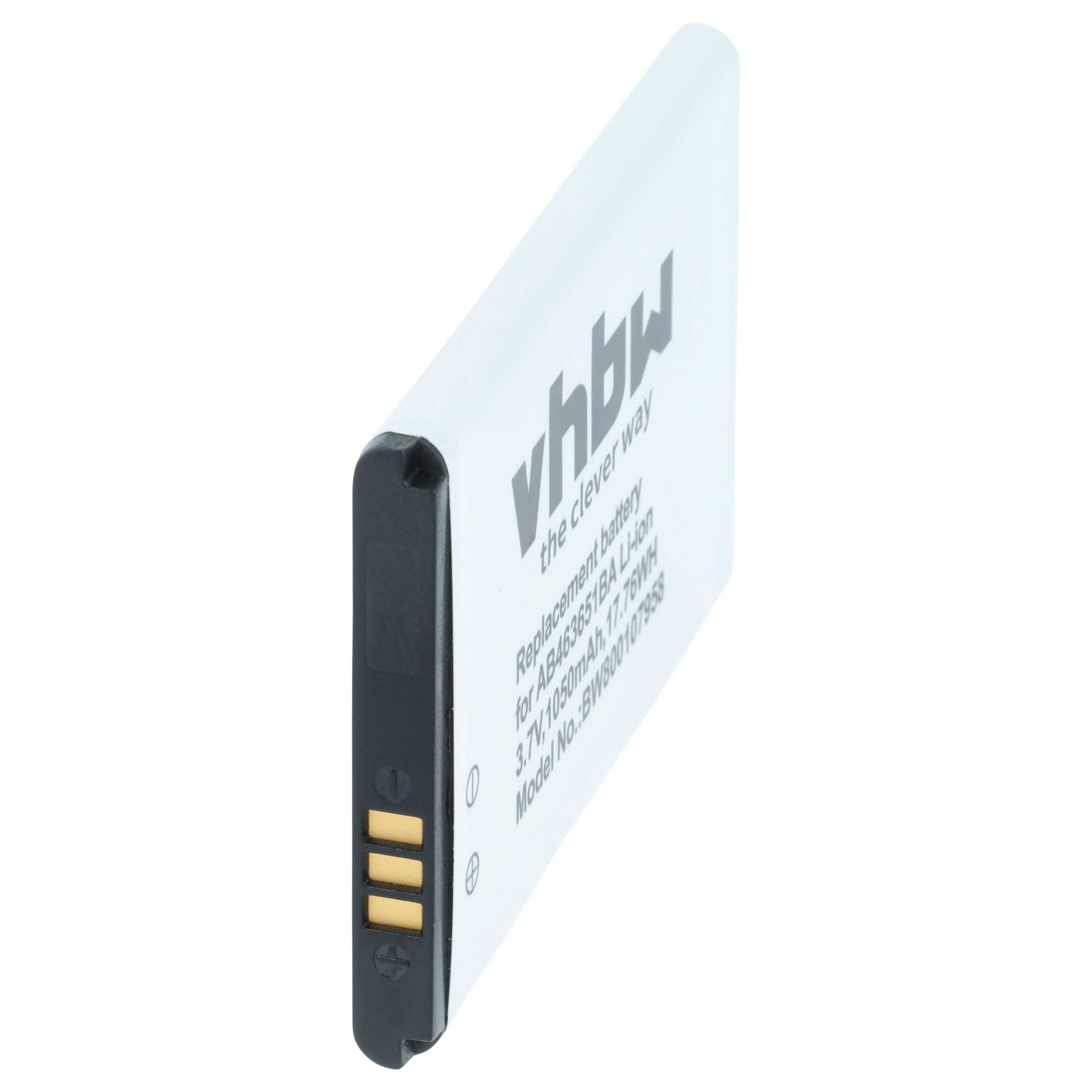 Akumulator do telefonu smartfona zamiennik Samsung AB463651BABSTD, AB463651BA - 1050 mAh 3,7 V Li-Ion