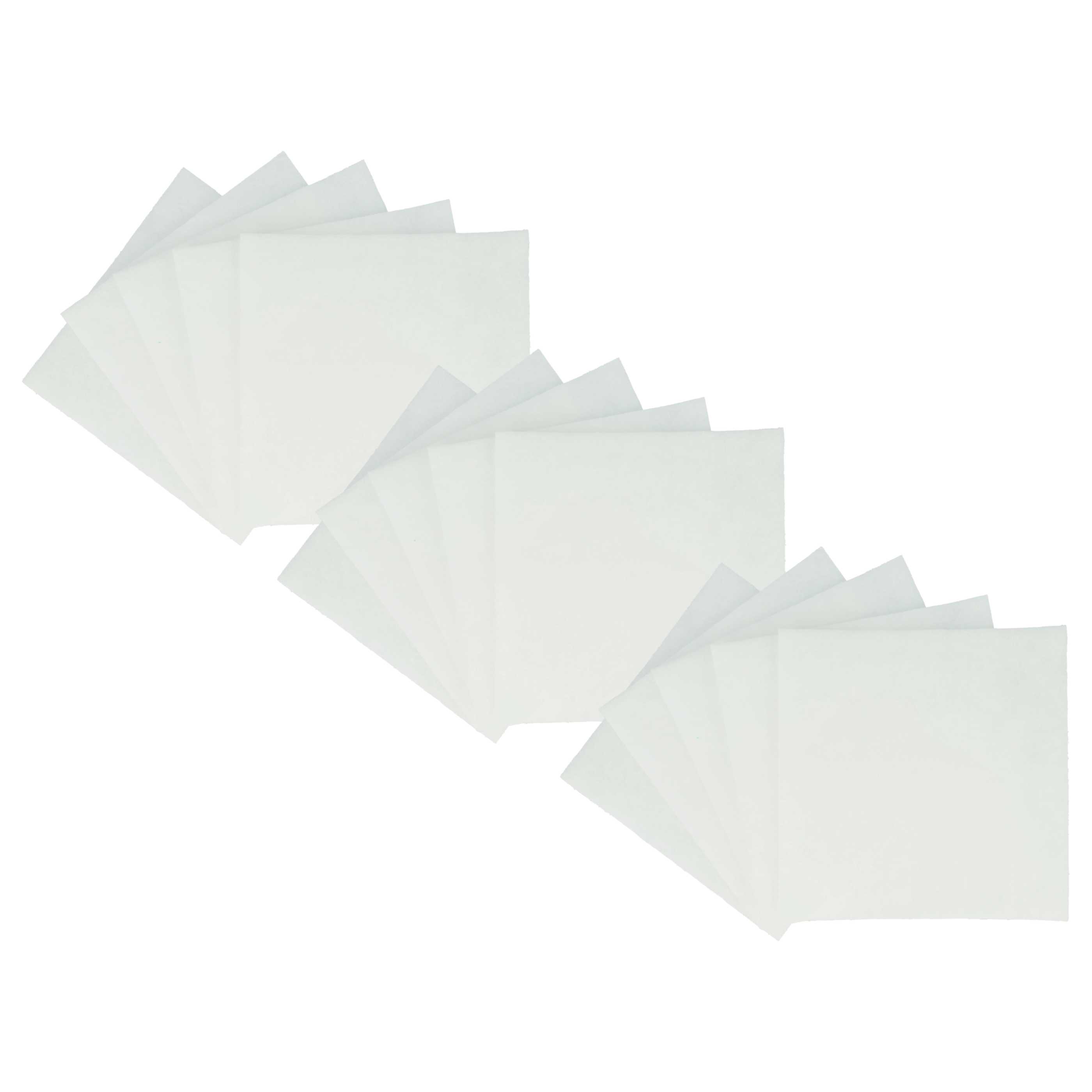 15x Filter als Ersatz für Lunos 2/FSA, 034185, 034185, 2/FSA für Lunos Lüfter - Filterklasse G2, weiß