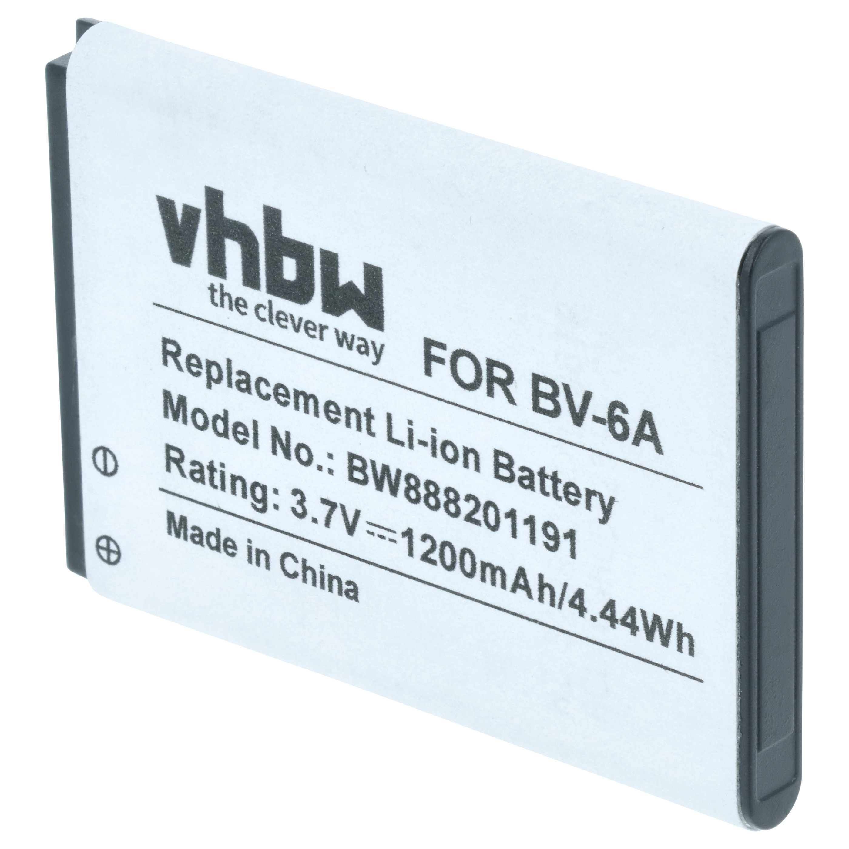 Akumulator do telefonu smartfona zamiennik Nokia BV-6A - 1200 mAh 3,7 V Li-Ion