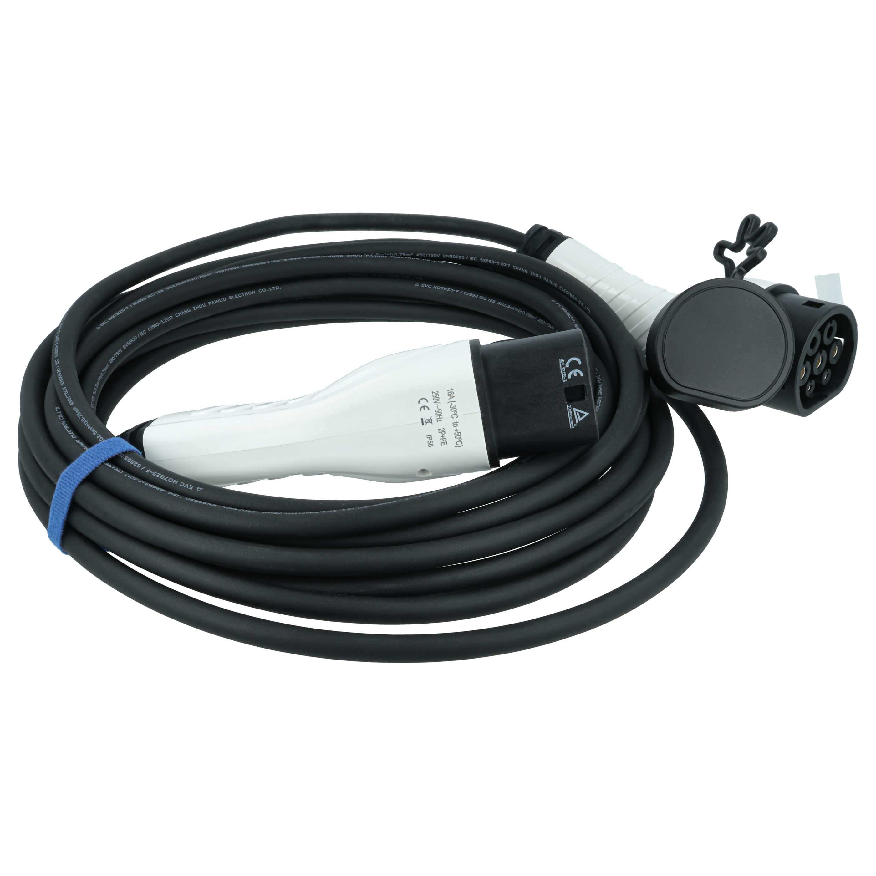 Charging Cable - Type 2 to Type 2 Cable, Single-Phase, 16 A, 3.5 kW, 10 m