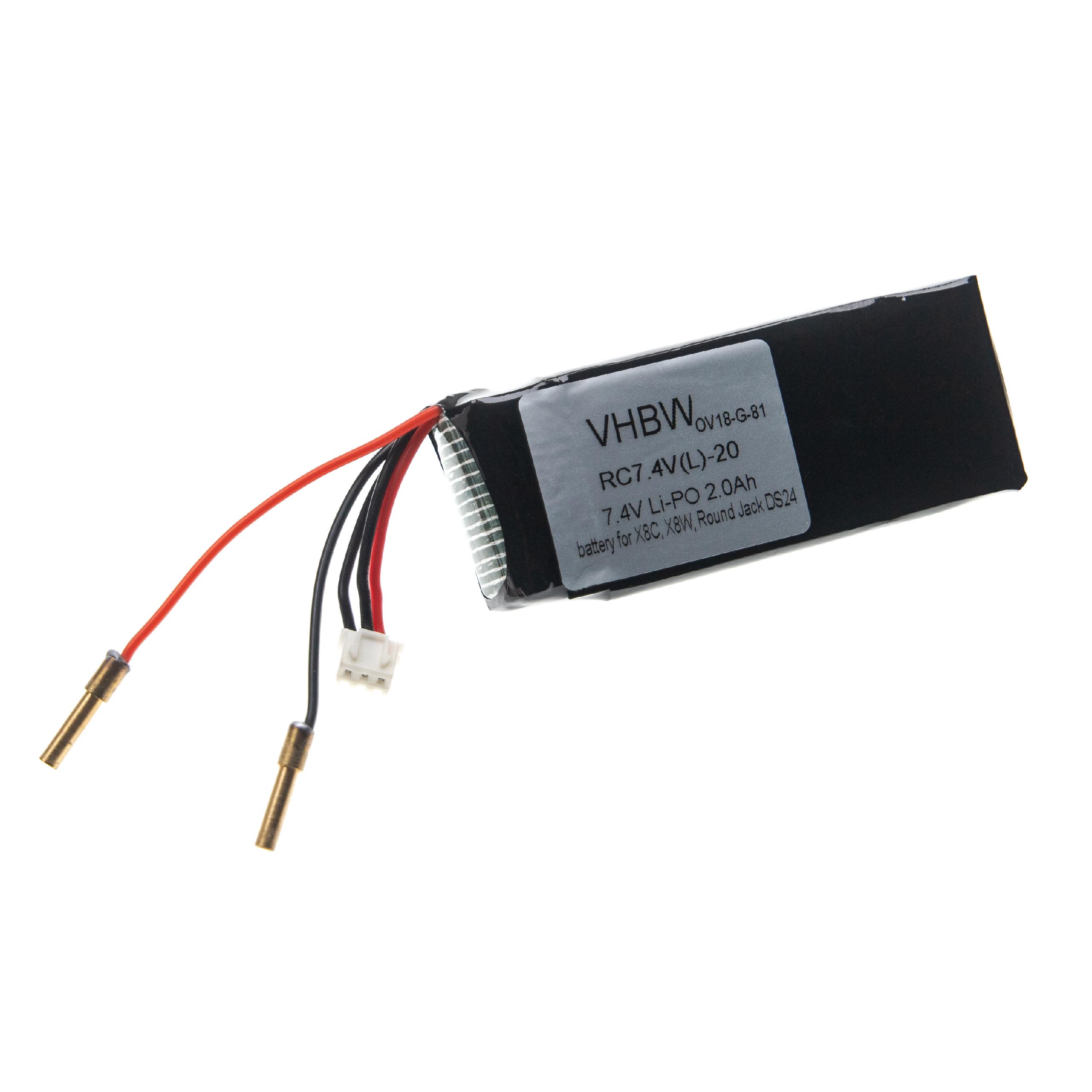 Drone Battery Replacement for Syma 903480 - 2000mAh 7.4V Li-polymer