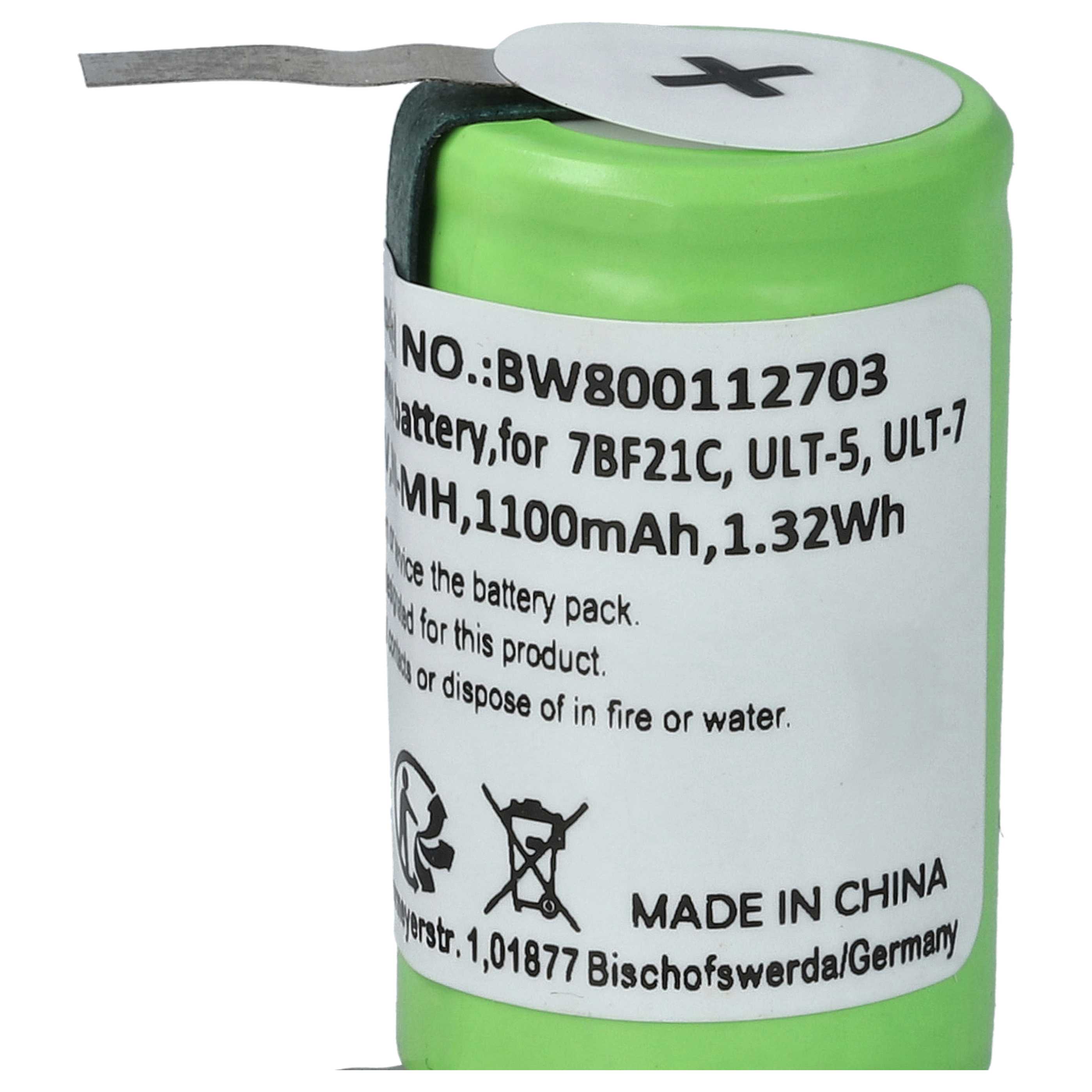 Akumulator do maszynki do strzyżenia zamiennik Braun 7BF21C, ULT-5, ULT-7, ULT-9 - 1100 mAh 1,2 V NiMH