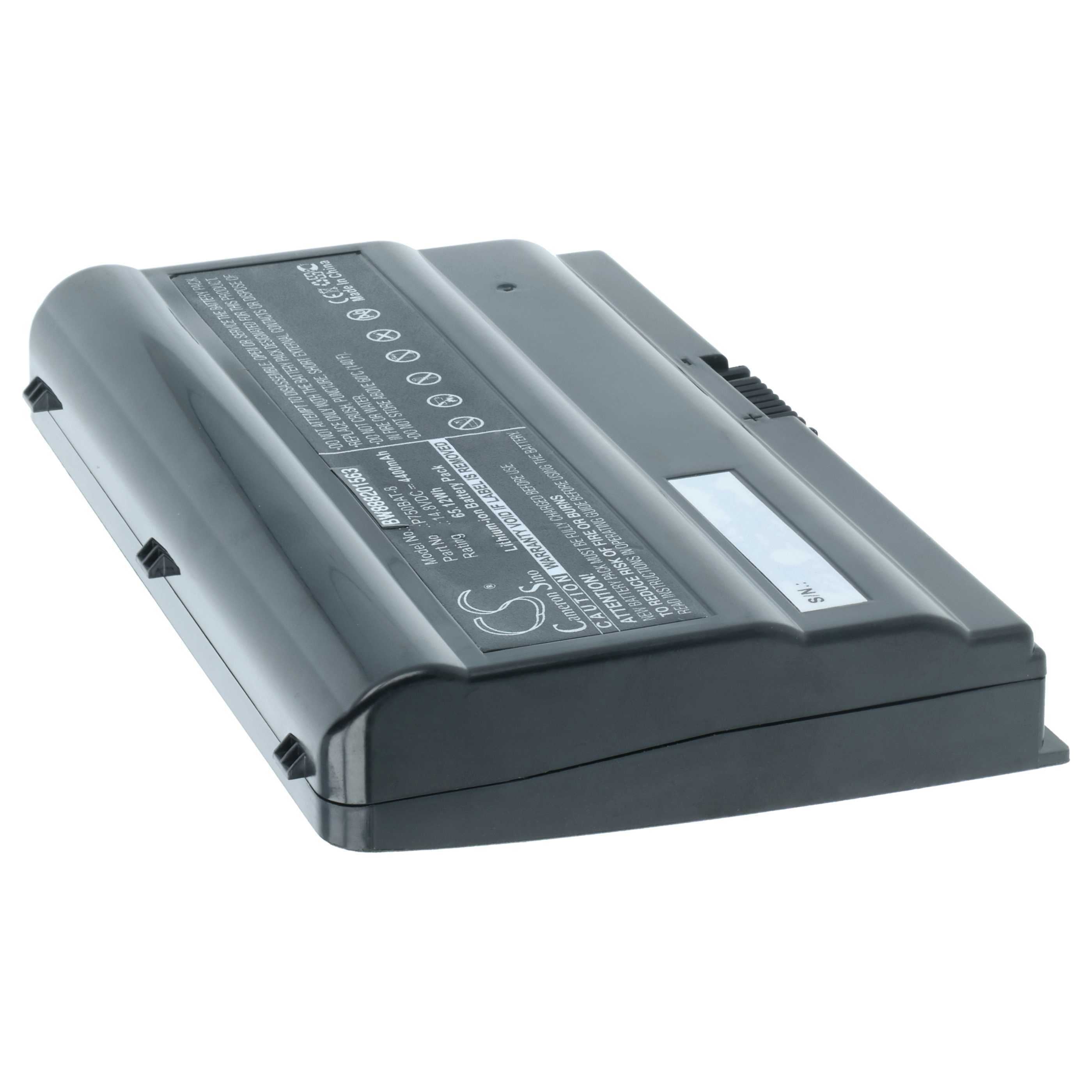 Akumulator do laptopa zamiennik 6-87-P750S-4272, 6-87-P750S-4U73, 4ICR18/65-2 - 4400 mAh 14,8 V Li-Ion, czarny