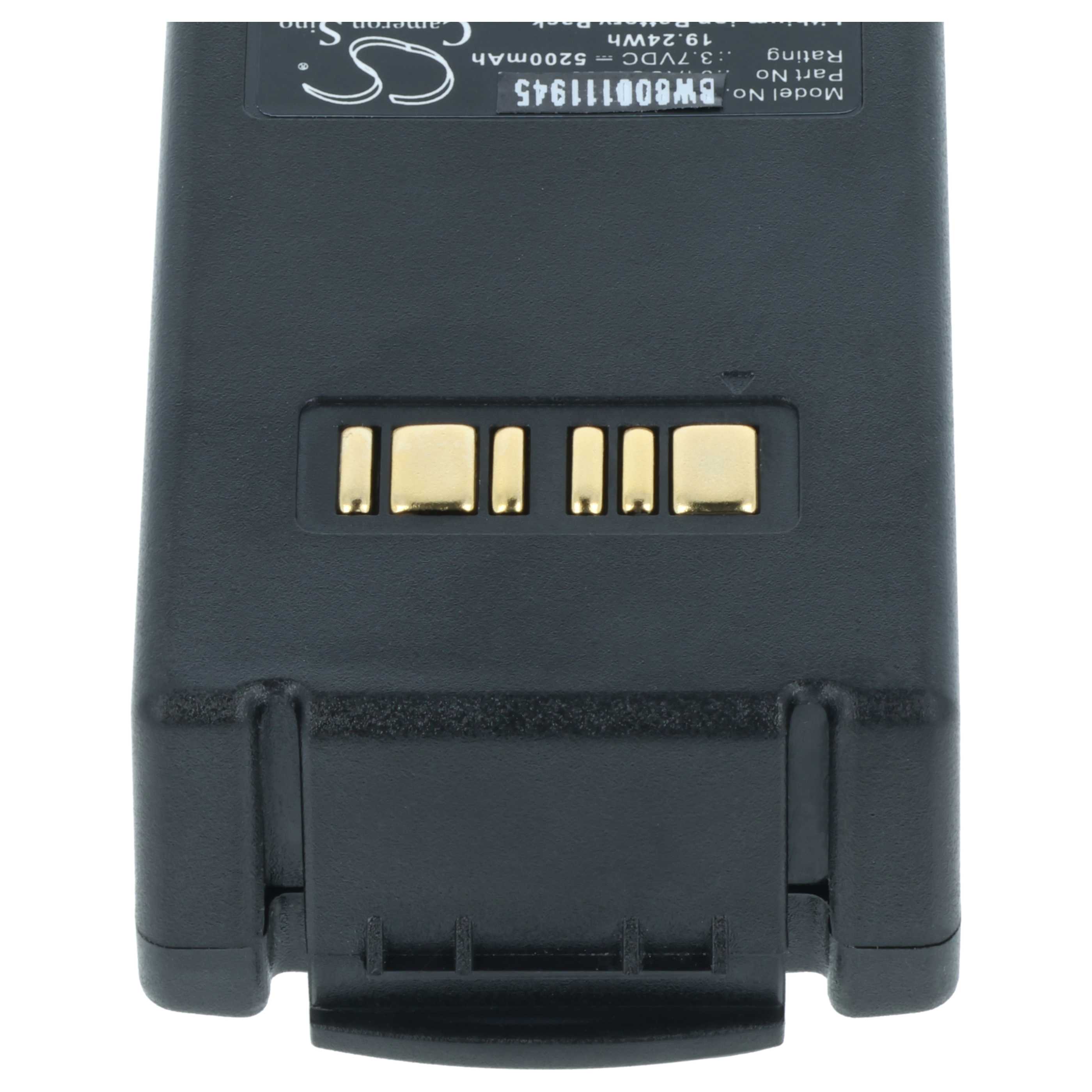 2x Batteries remplace Datalogic 94ACC1386, BT-26, BT-10 pour scanner de code-barre Datalogic - 5200mAh 3,7V