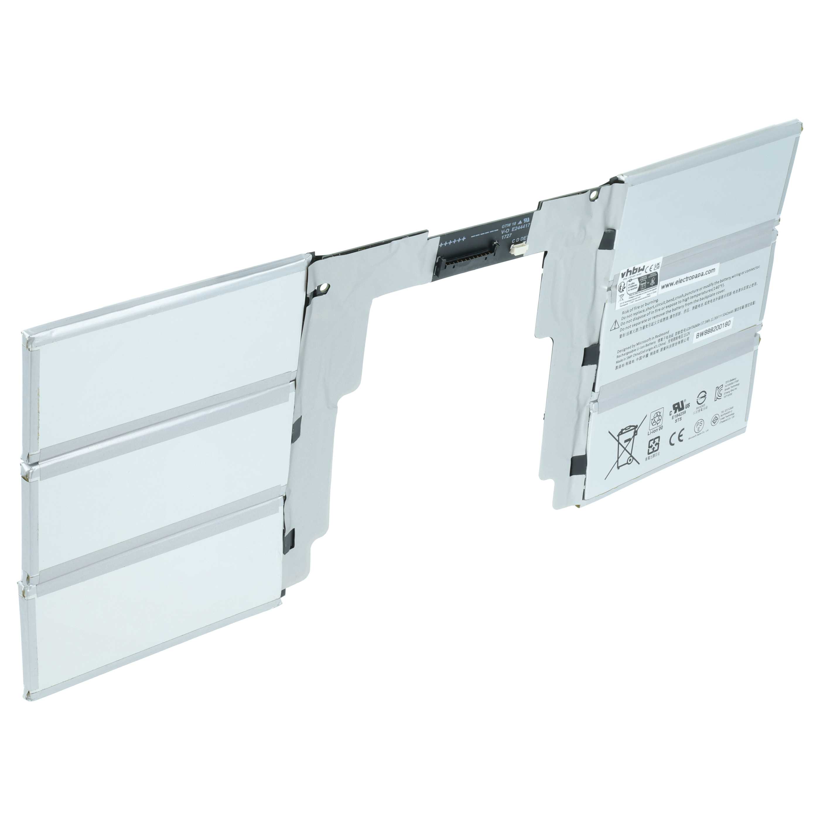 Batterie remplace Microsoft G3HTA049H pour ordinateur portable Microsoft- 5000mAh 11,36V Li-polymère