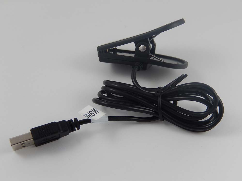 Cable de carga USB para smartwatch Garmin Forerunner 310 - negro 96 cm