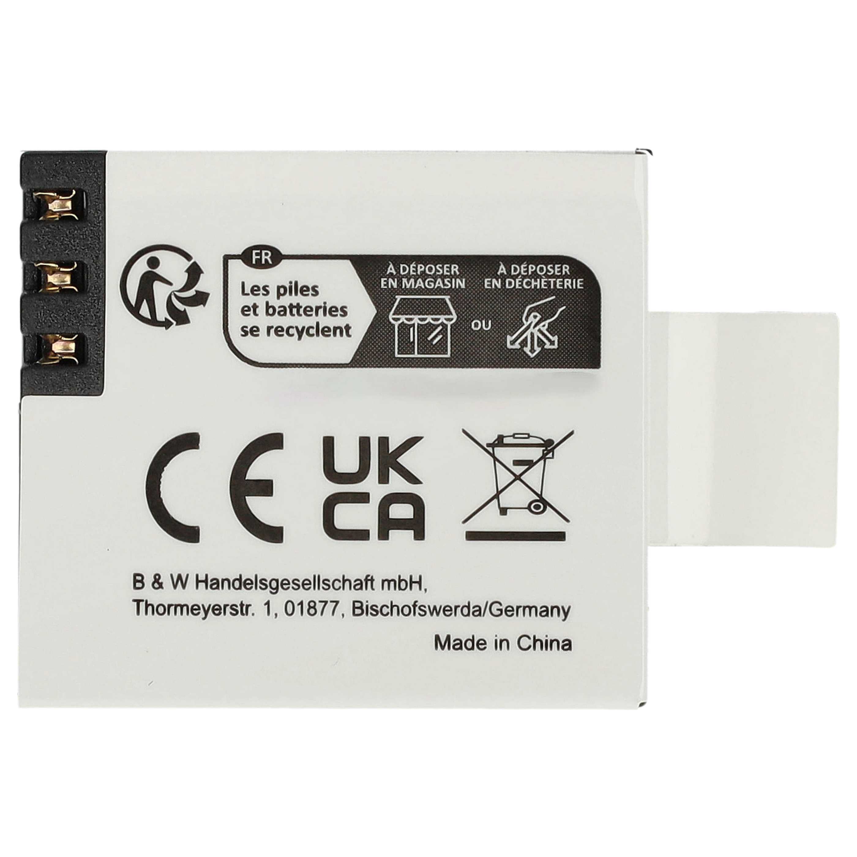 Videocamera Battery Replacement for EKEN PG1050 - 900 mAh 3.7 V Li-Ion