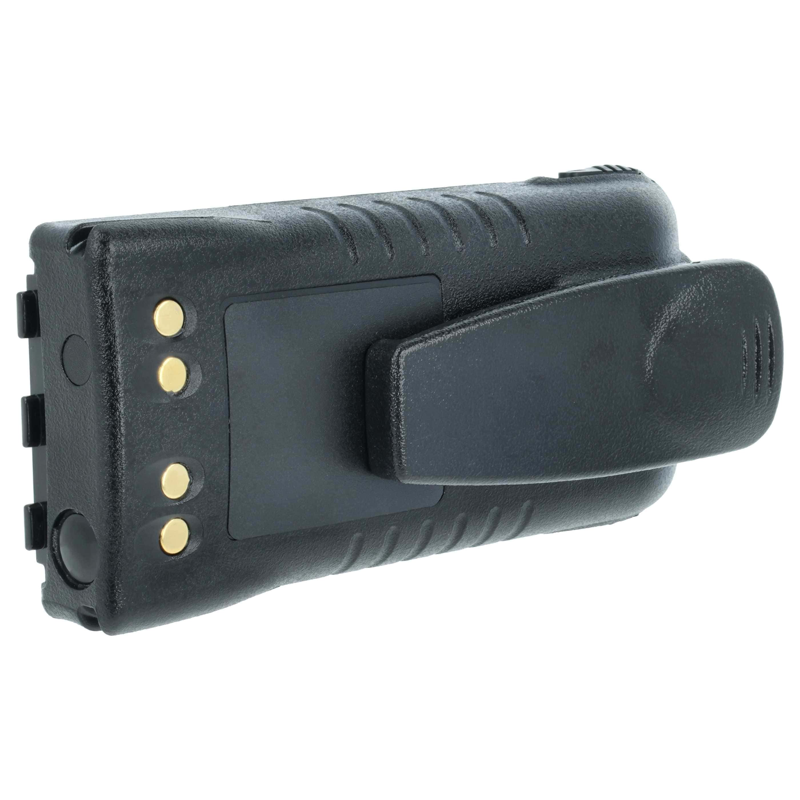 Radio Battery replaces Motorola NNTN5510, NNTN5510BR, NNTN5510AR - 1500 mAh 7.4 V Li-Ion + Belt Clip