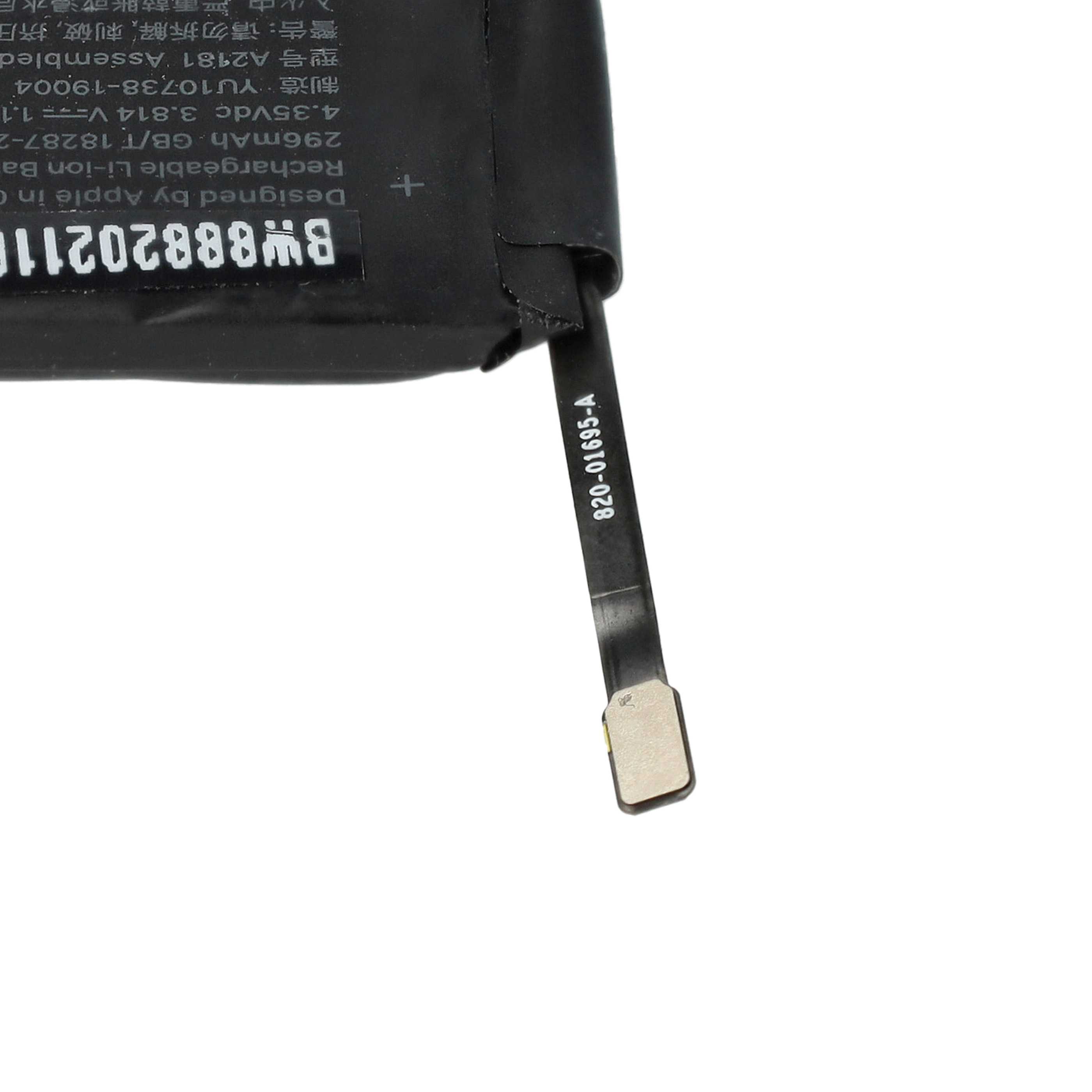 Akku für Apple Watch Serie 5 44mm, MWVF2LL/A, MWW12LLA Smartwatch - 290mAh 3,82V Li-Polymer