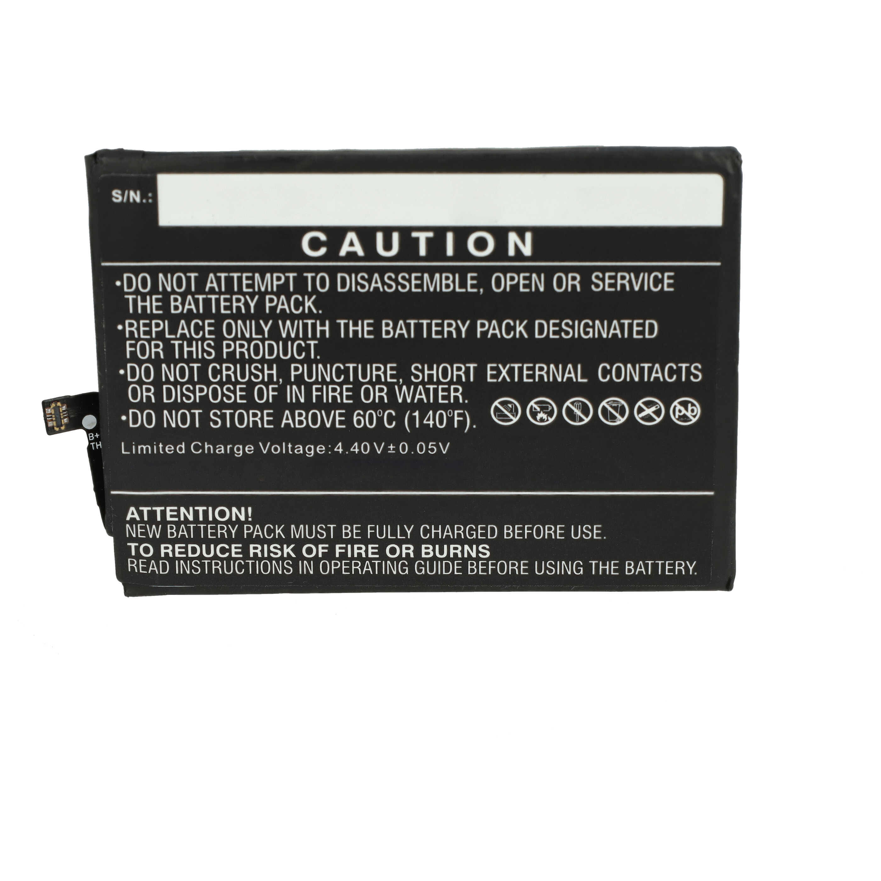 Batterie remplace Huawei HB486686ECW pour téléphone portable - 4100mAh, 3,85V, Li-polymère