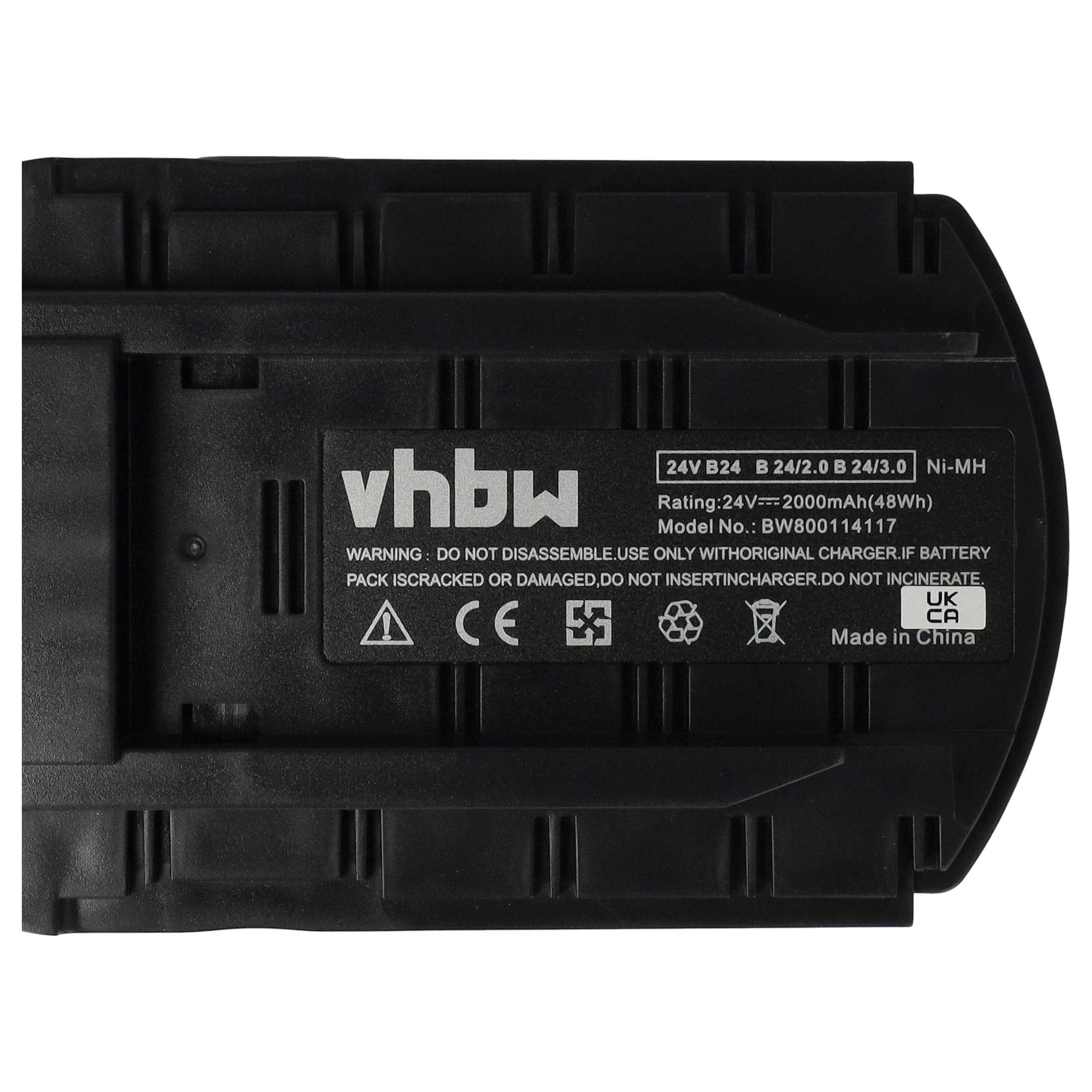 Akumulator do elektronarzędzi zamiennik Hilti B24/3.0, B24/2.0, B24 - 2 Ah 24 V NiMH
